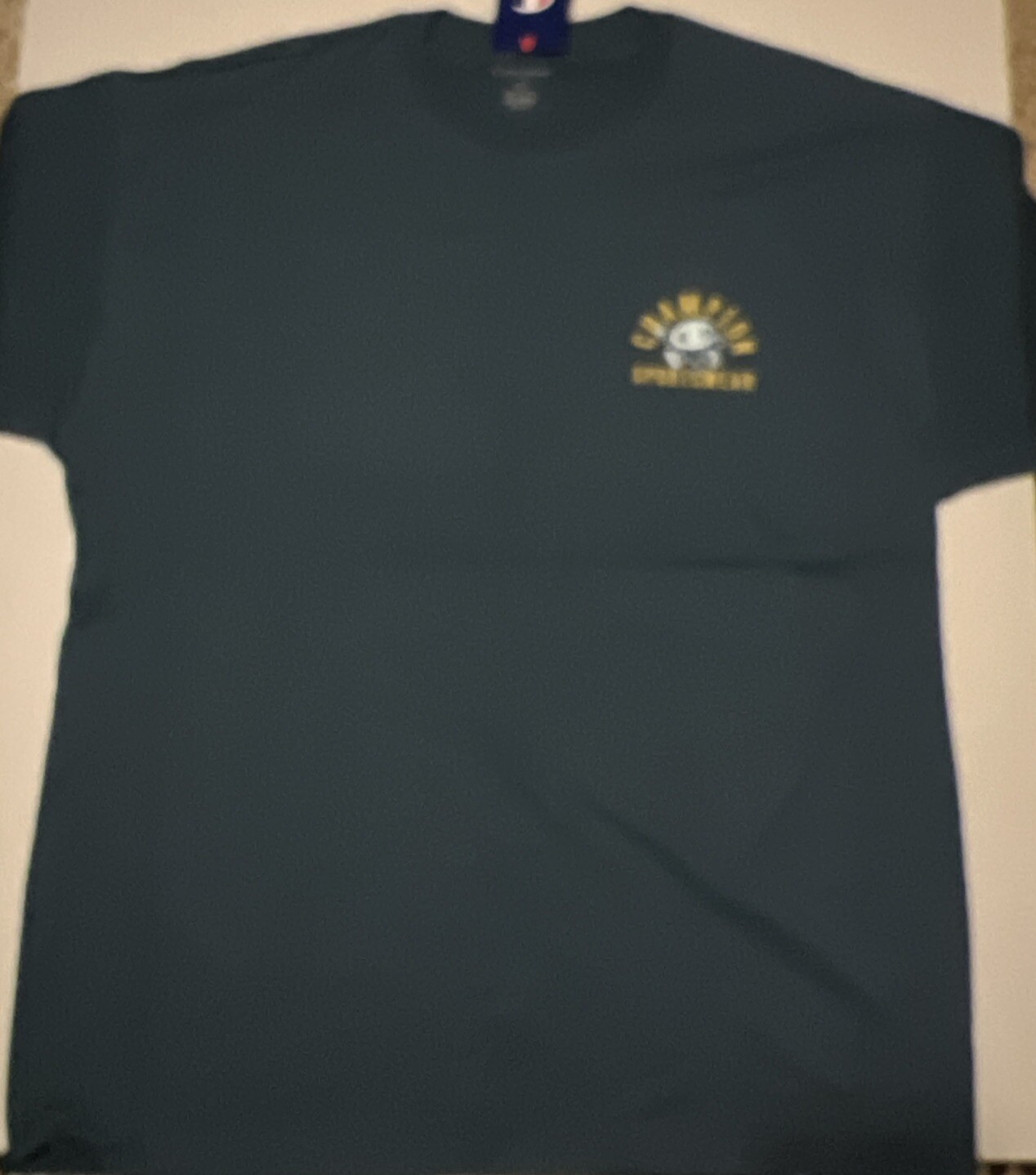 Champion Sportswear Short Sleeve T-Shirt 2 Sided Green/Yellow 2XL New w/Tags