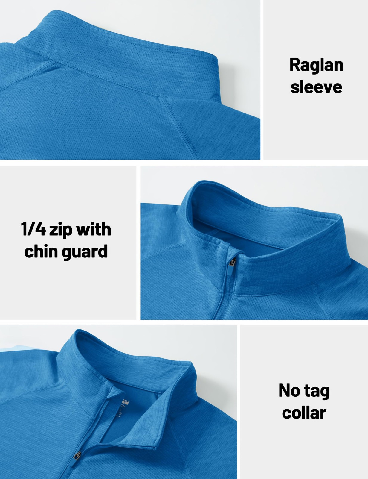 Quarter Zip Pullover Men Long Sleeve Running Shirt Lightweight Athletic Quick…