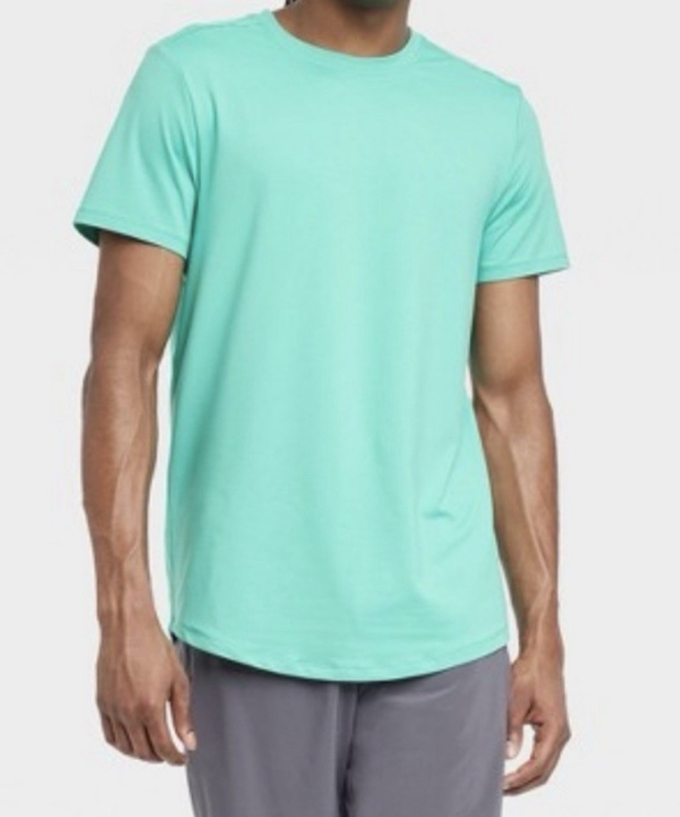 Men’s Soft Gym Shirt All In Motion Green Short Sleeve Choose Size