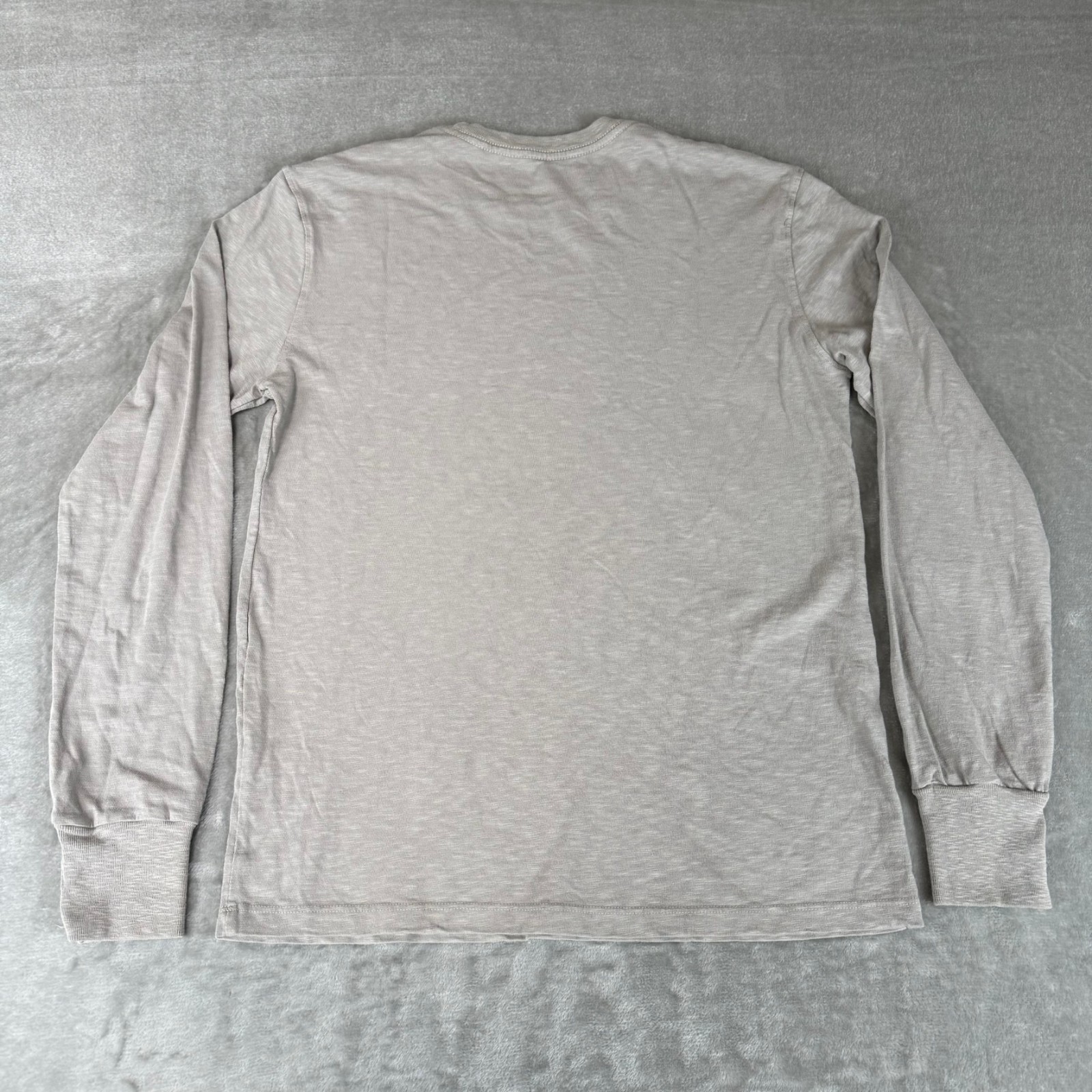 American Giant Long Sleeve Tee T-Shirt Mens Small Light Gray Cotton $65 USA NWOT