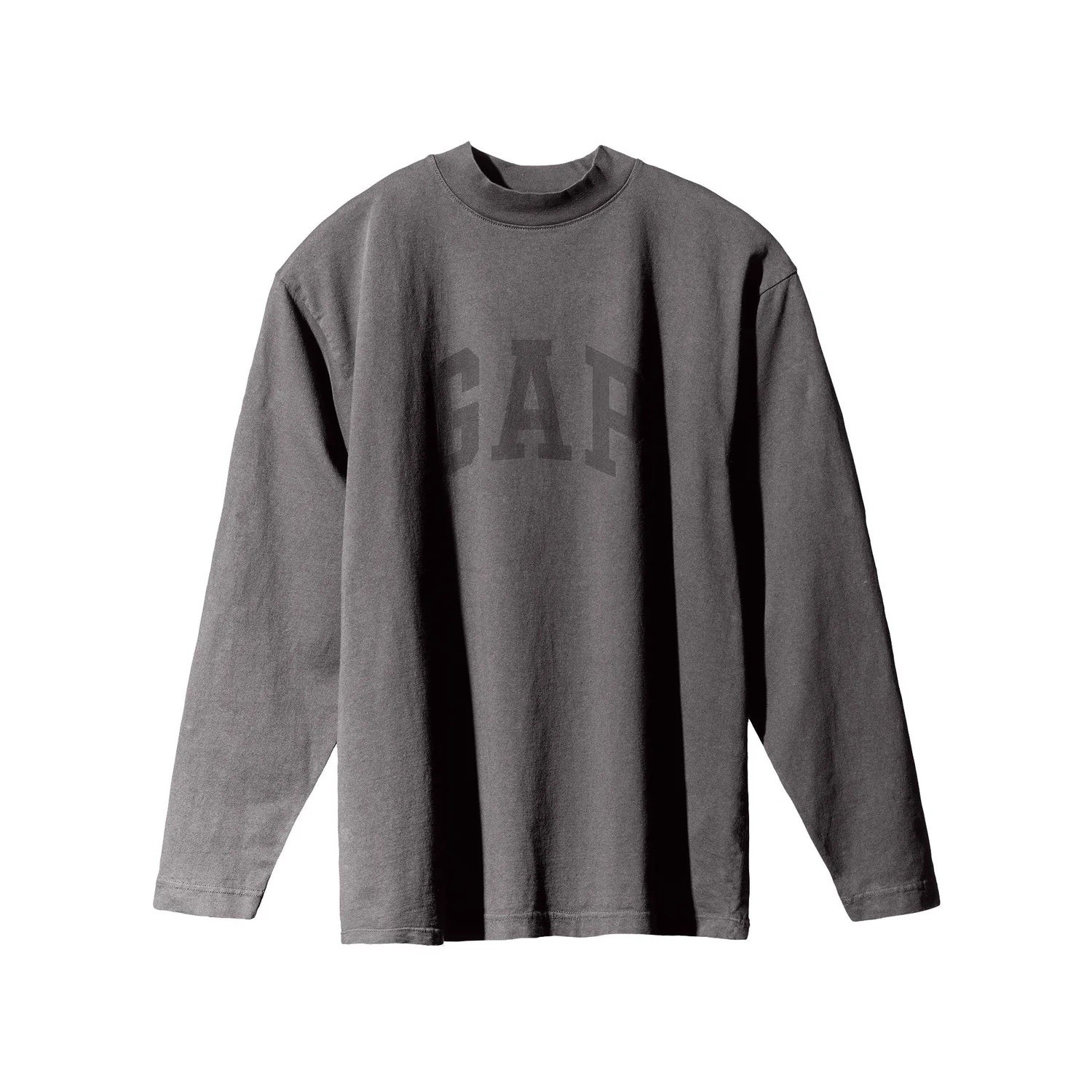 Yeezy x Gap Dove Longsleeve Oversized Tee, Dark Grey, Medium