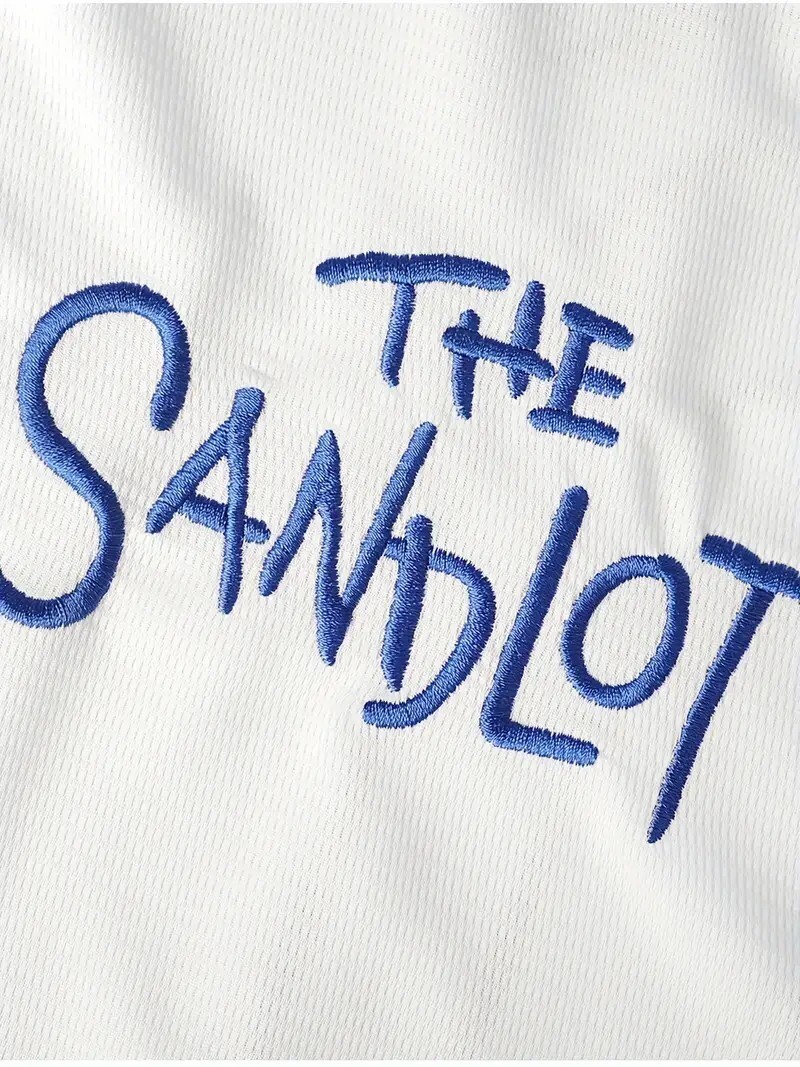 Sandlot Baseball Jersey Benny The Jet Rodriguez #30 White Stitched Men’s XXL 2XL