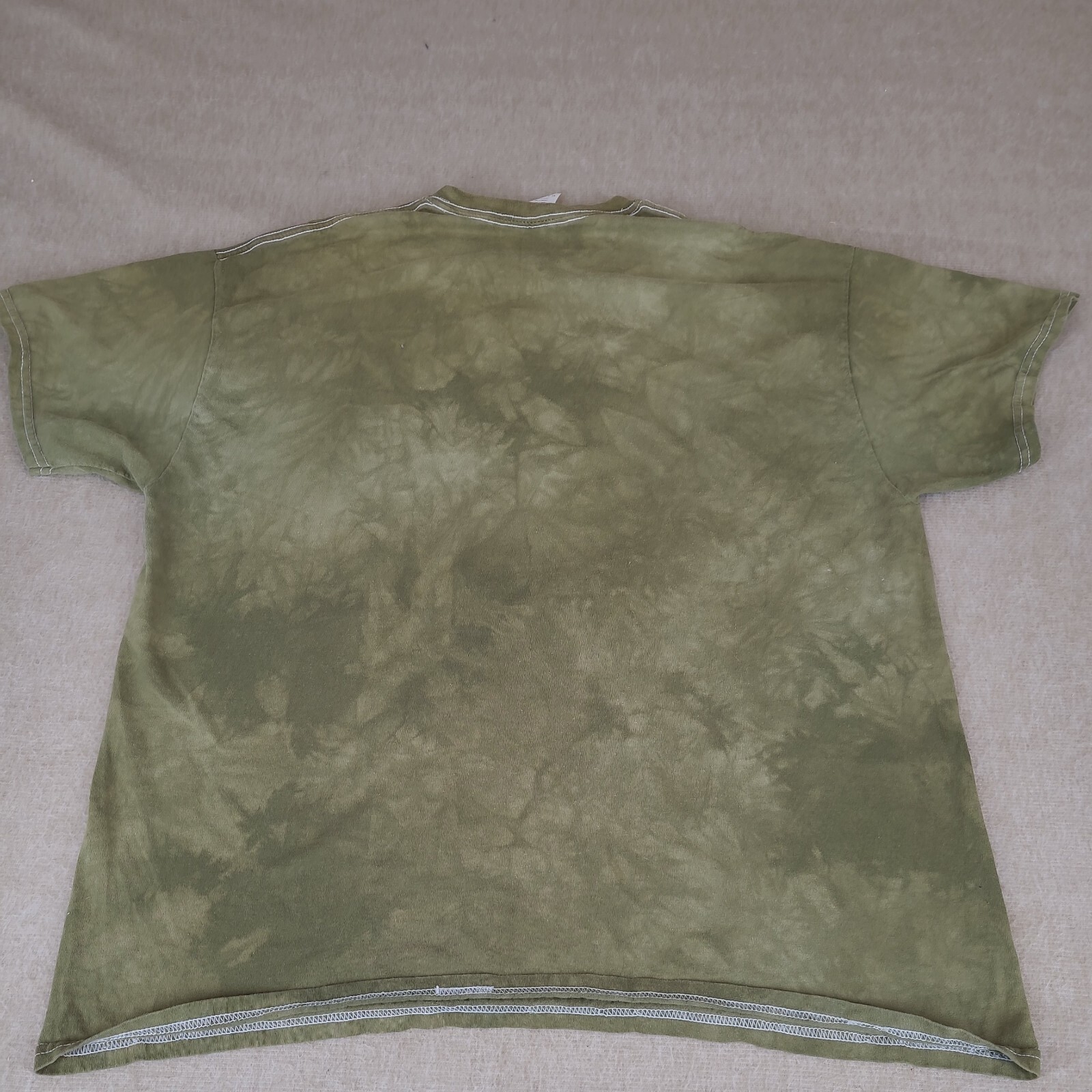 Soldier Returns Home American Flag Eagle Ghost of Fallen Gildan XL Men Green