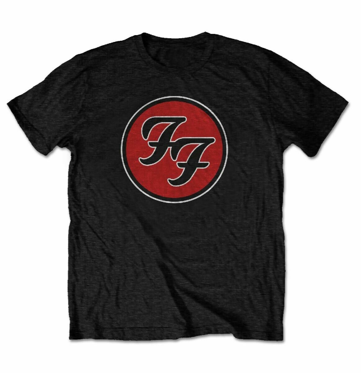 Official Foo Fighters T Shirt Red FF Logo Black New S M L XL XXL 3XL 4XL 5XL