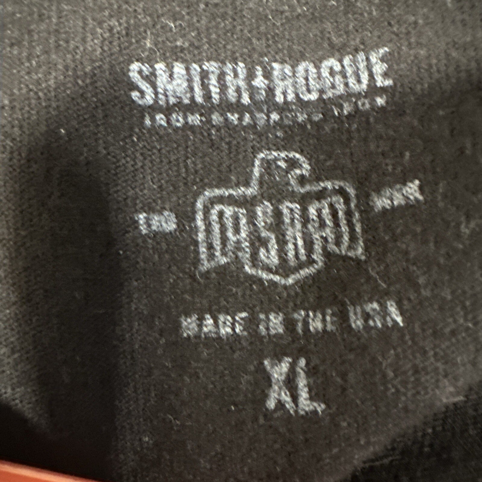 Smith + Rogue Long Sleeve T-Shirt Men’s Sz XL Black Crew Neck W/Pocket
