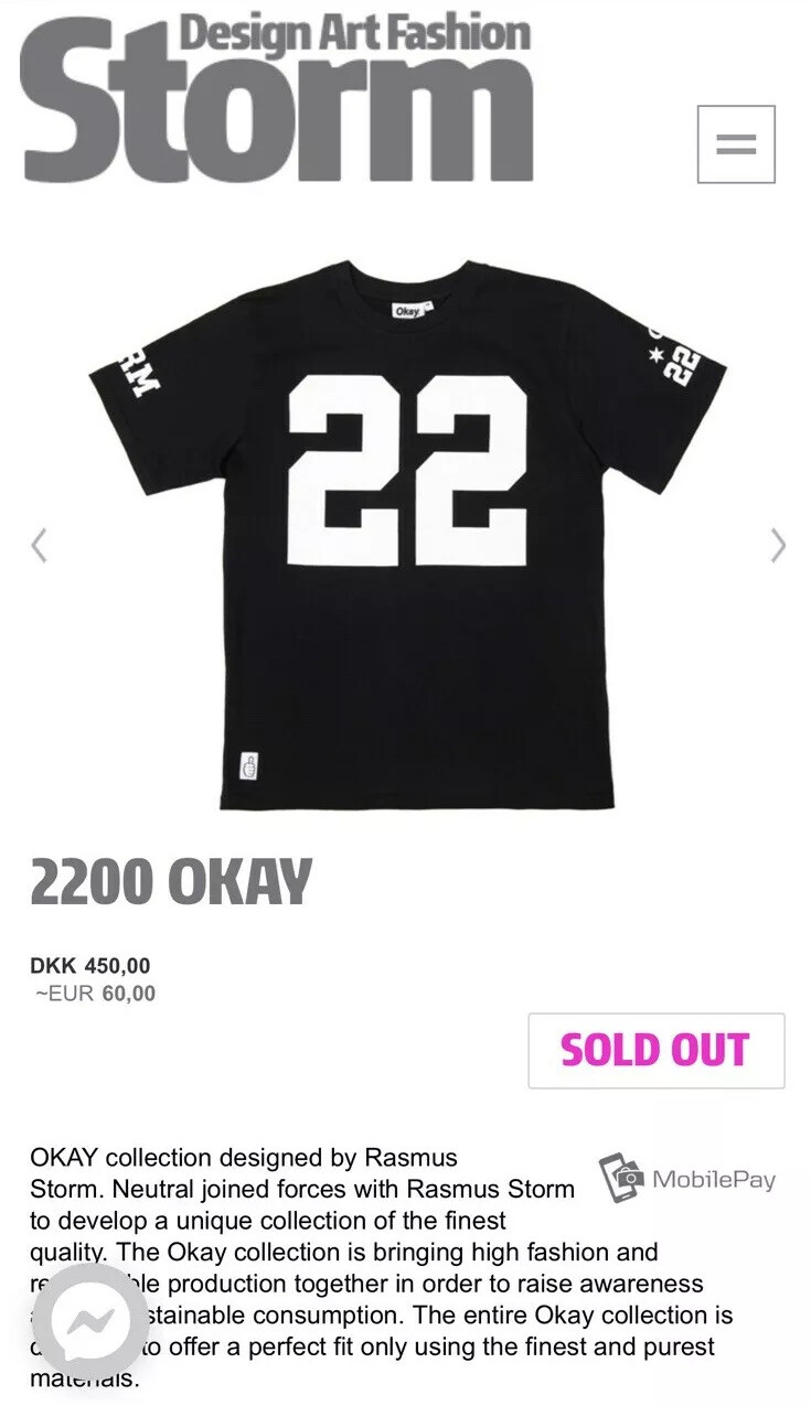 Men Designed Art Fashion Storm 2200 Okay Ramus Storm Sold Out Large Black Shirt