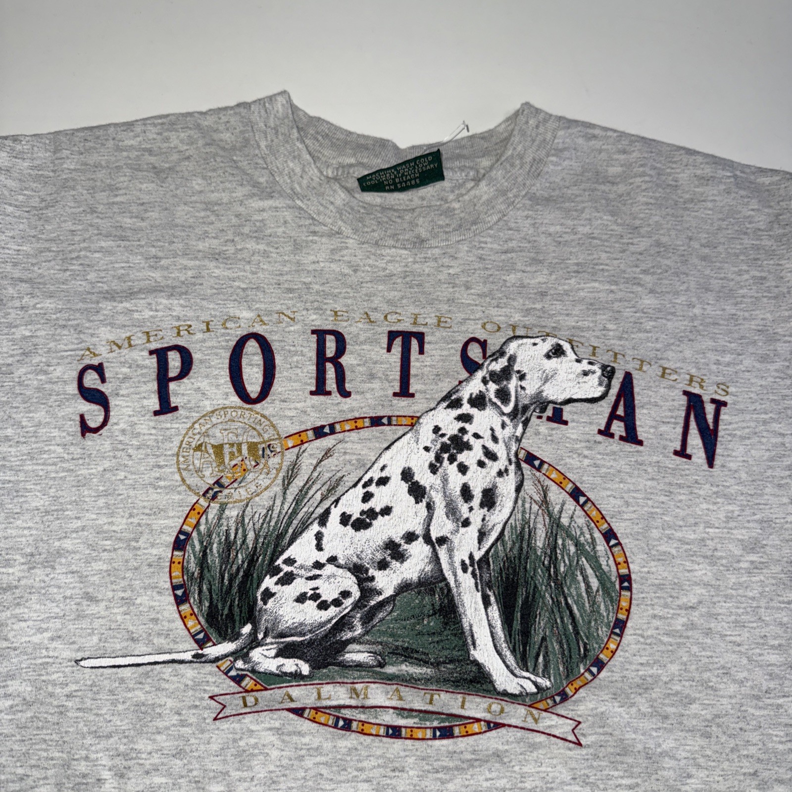 VTG American Eagle Outfitters T-Shirt Men’s Size L Gray Short Sleeve Sportsman