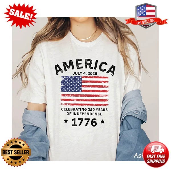America’s 250 USA Birthday Shirt, Quincentennial Celebration Unisex T-Shirt, 4th