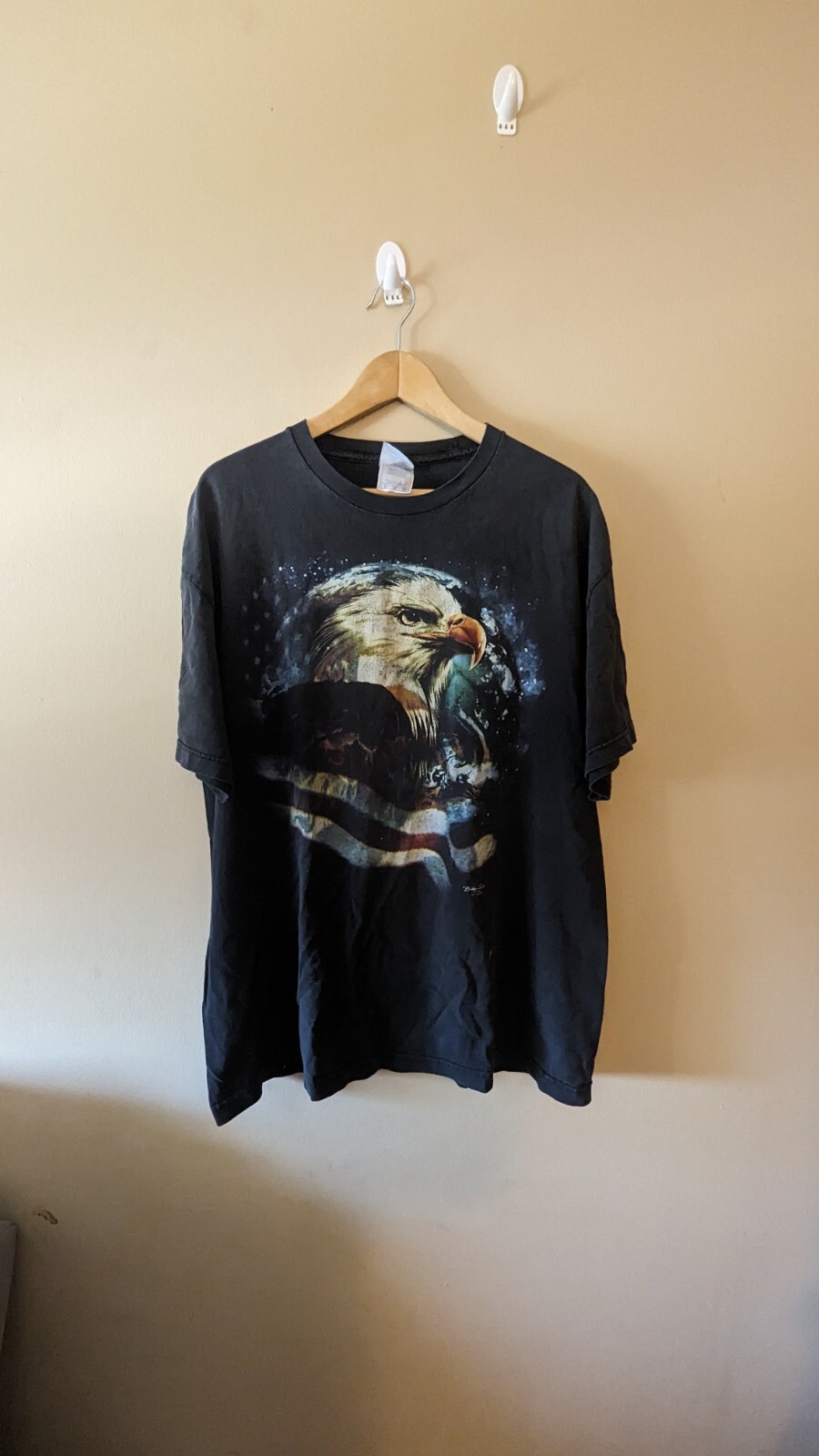 Vintage Bobby G’s 2000 American Eagle Made USA T Shirt Black Murina Sz Xl Y2K