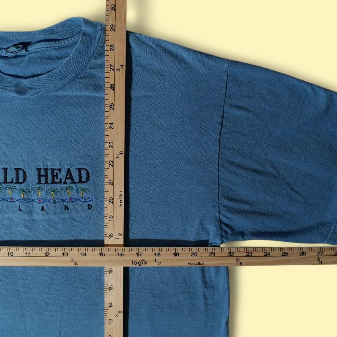 VTG 90s The Cotton Exchange Bald Head Island T-Shirt Mens Large Blue Good USA