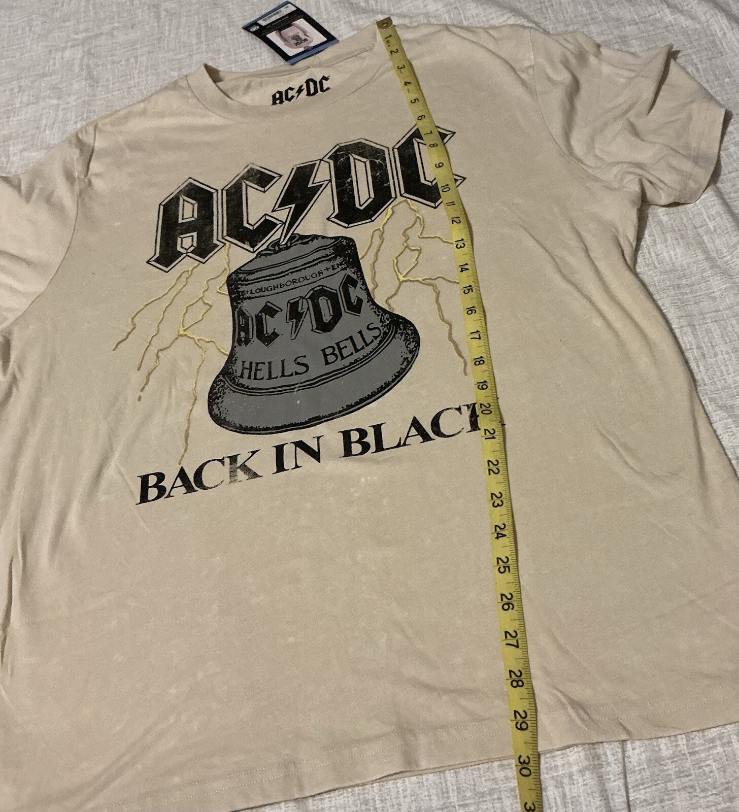 AC/DC Men’s Soft Comfortable Lightweight Crewneck Short Tee NWT Sz L
