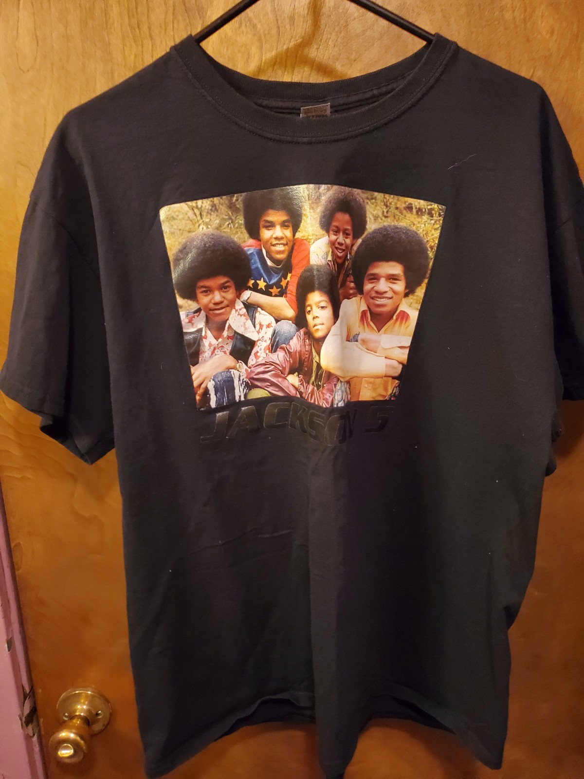 The Jackson 5 Heavy Cotton Black T-Shirt Size XL