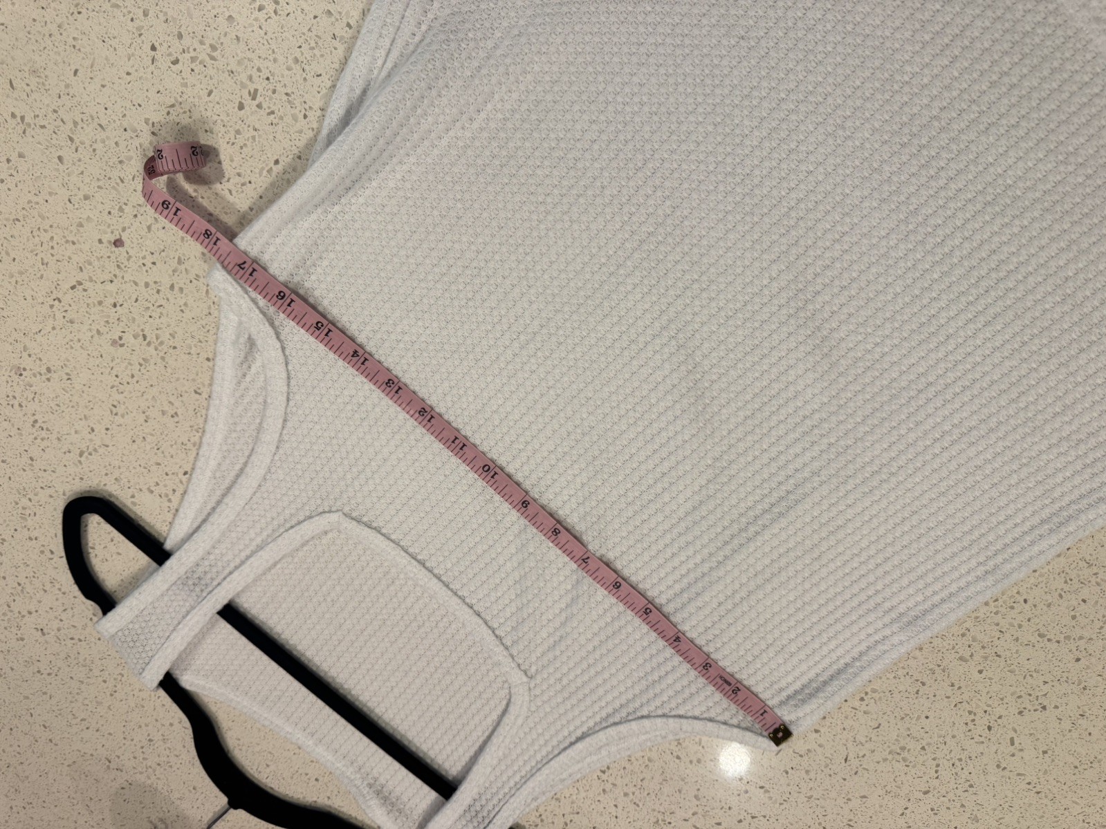 Manfinity Men’s Small White Waffle Knit Square Neck Tank Top Casual Minimalist