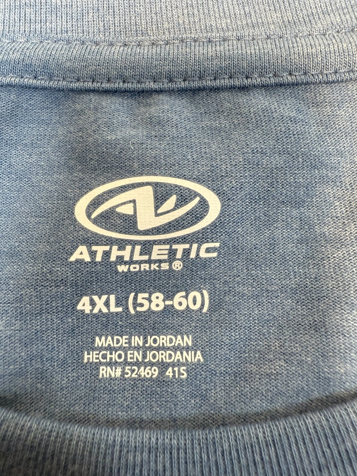 Men’s Shirts, (New w/tags), Athletic Works, S/S Crew Neck Pocket Tee 4XL (58-60)
