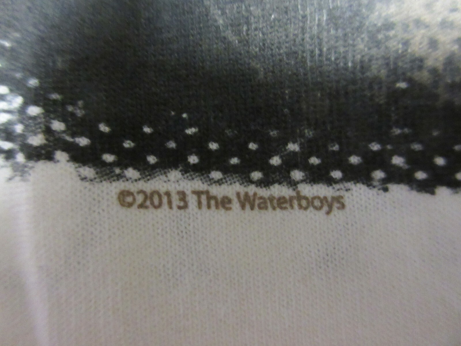 THE WATERBOYS OFFICIAL N.A. 2013 TOUR BAND CONCERT MUSIC T-SHIRT EXTRA LARGE