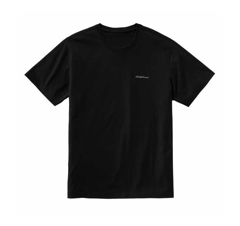 Eddie Bauer Men’s Graphic & Crew T-Shirt 2-Pack, Size XL, Color Black & Gray