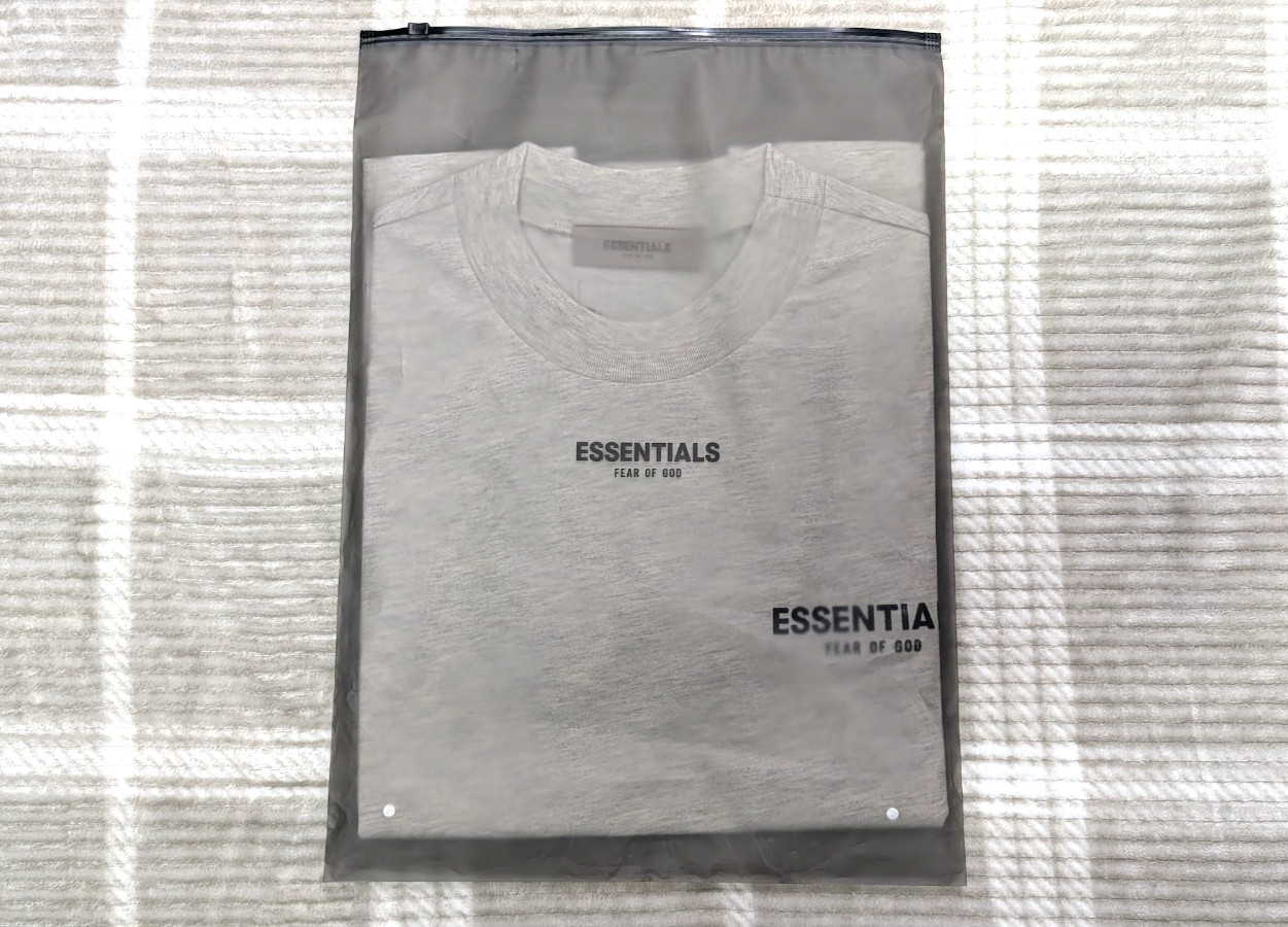 Fear of God Essentials Tee ‘Light Oatmeal’ XS Size Oversized T-Shirt SS22