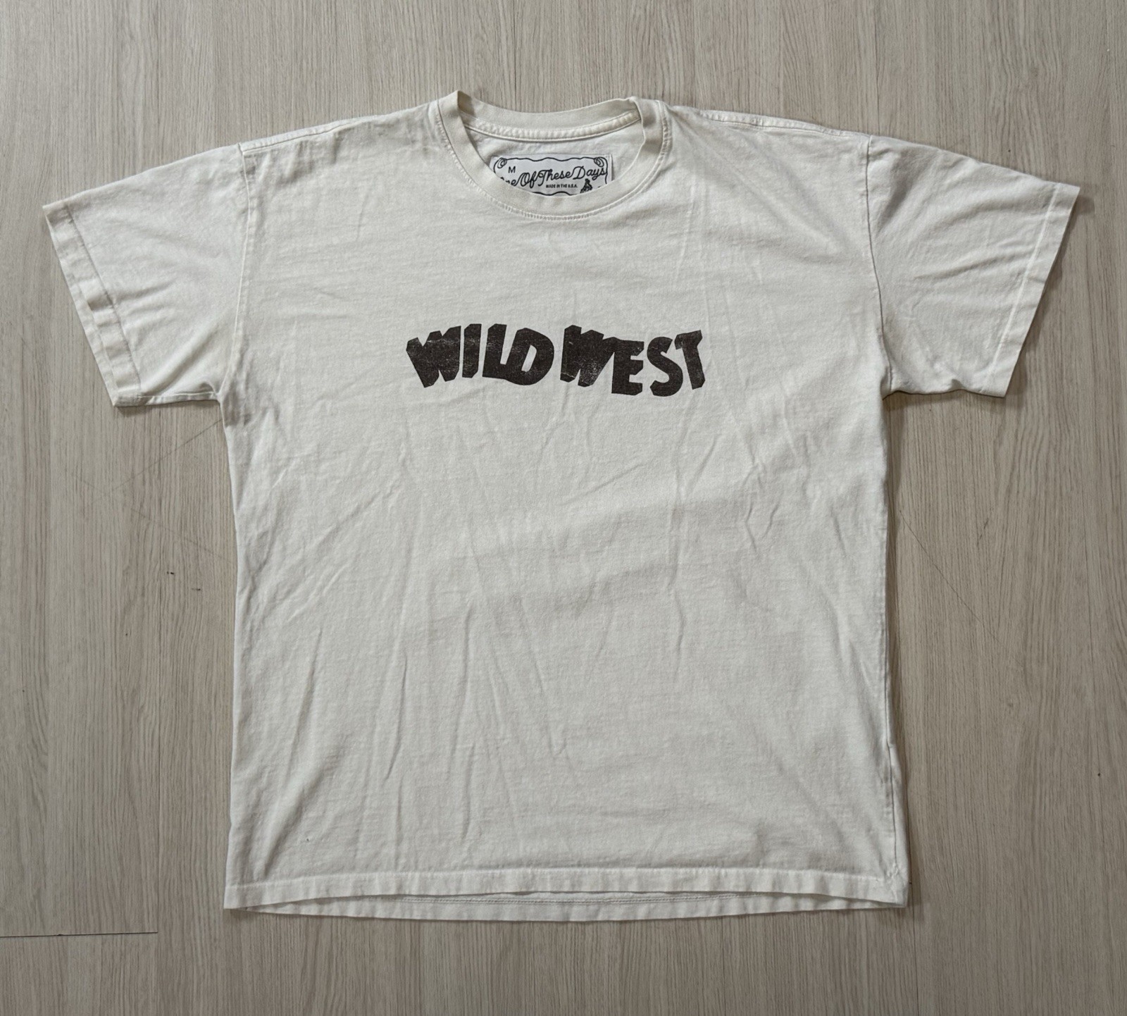 One Of These Days ‘Wild West’ T-Shirt Medium Cowboy Western Texas Outlaw USA