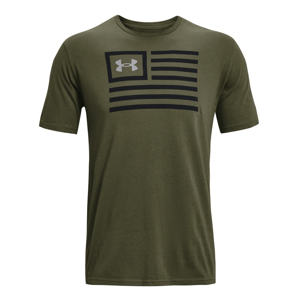 Under Armour 1373885 Men’s UA Freedom Chest Graphic T-Shirt – OD Green – Small