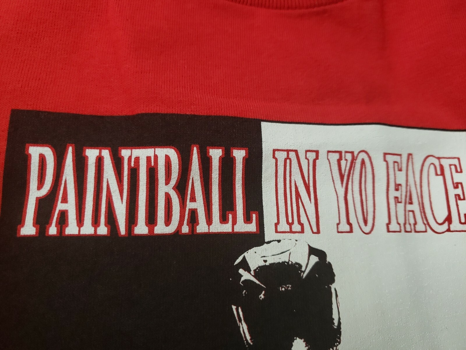 Paintball T-Shirt Short sleeve M, L, XL, XXL, XXXL Red Paintball in Yo Face