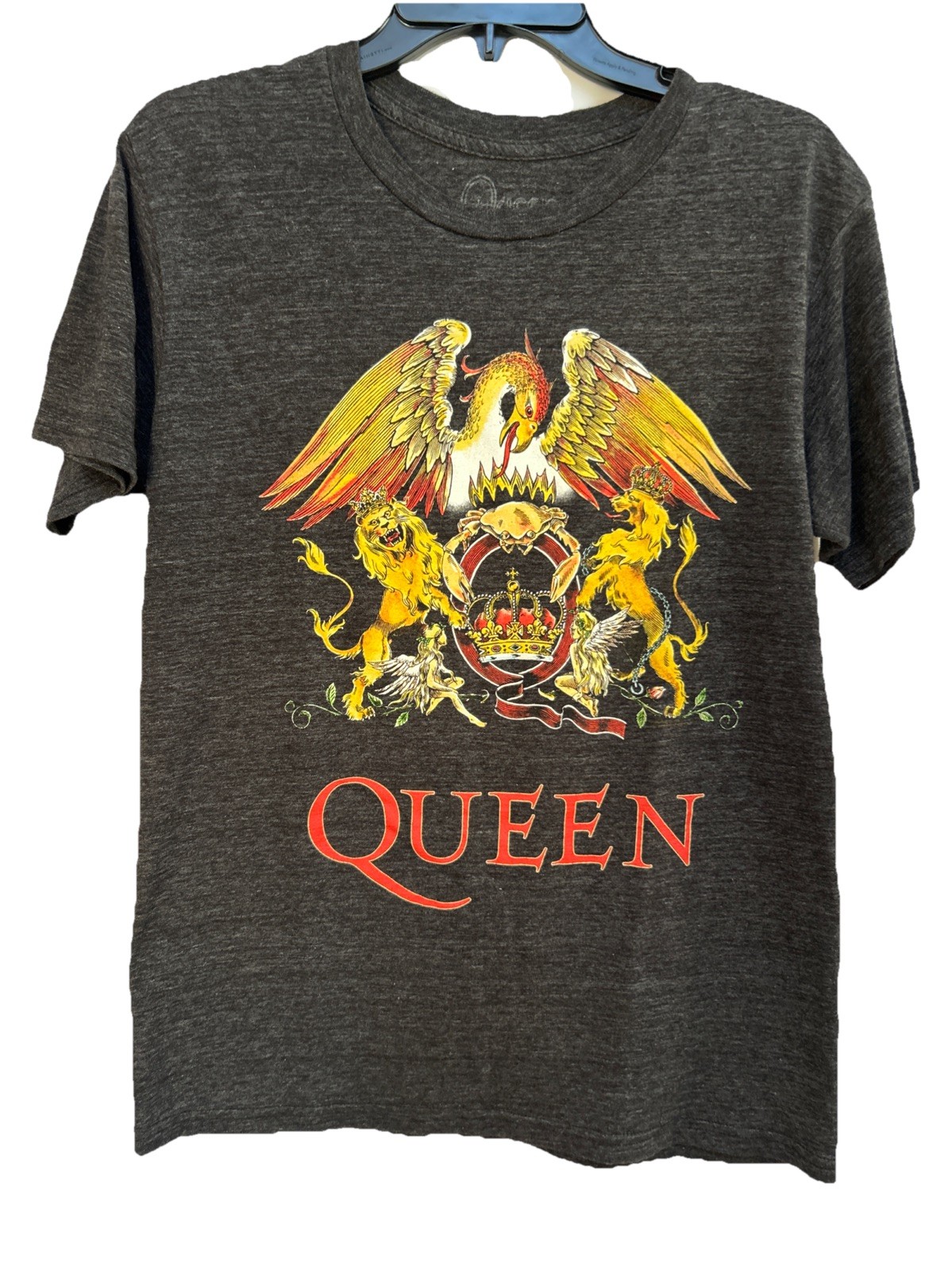 QUEEN Crest OFFICIAL LICENSE T SHIRT Men’s Med Grey Rock Band Unisex