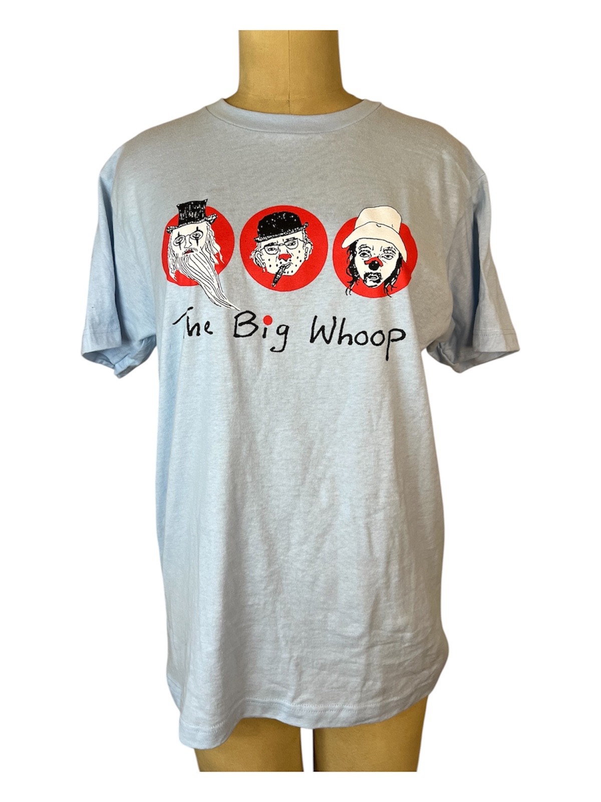 The Big Whoop Movie cotton t shirt lgt blue w/ character print S-XXL