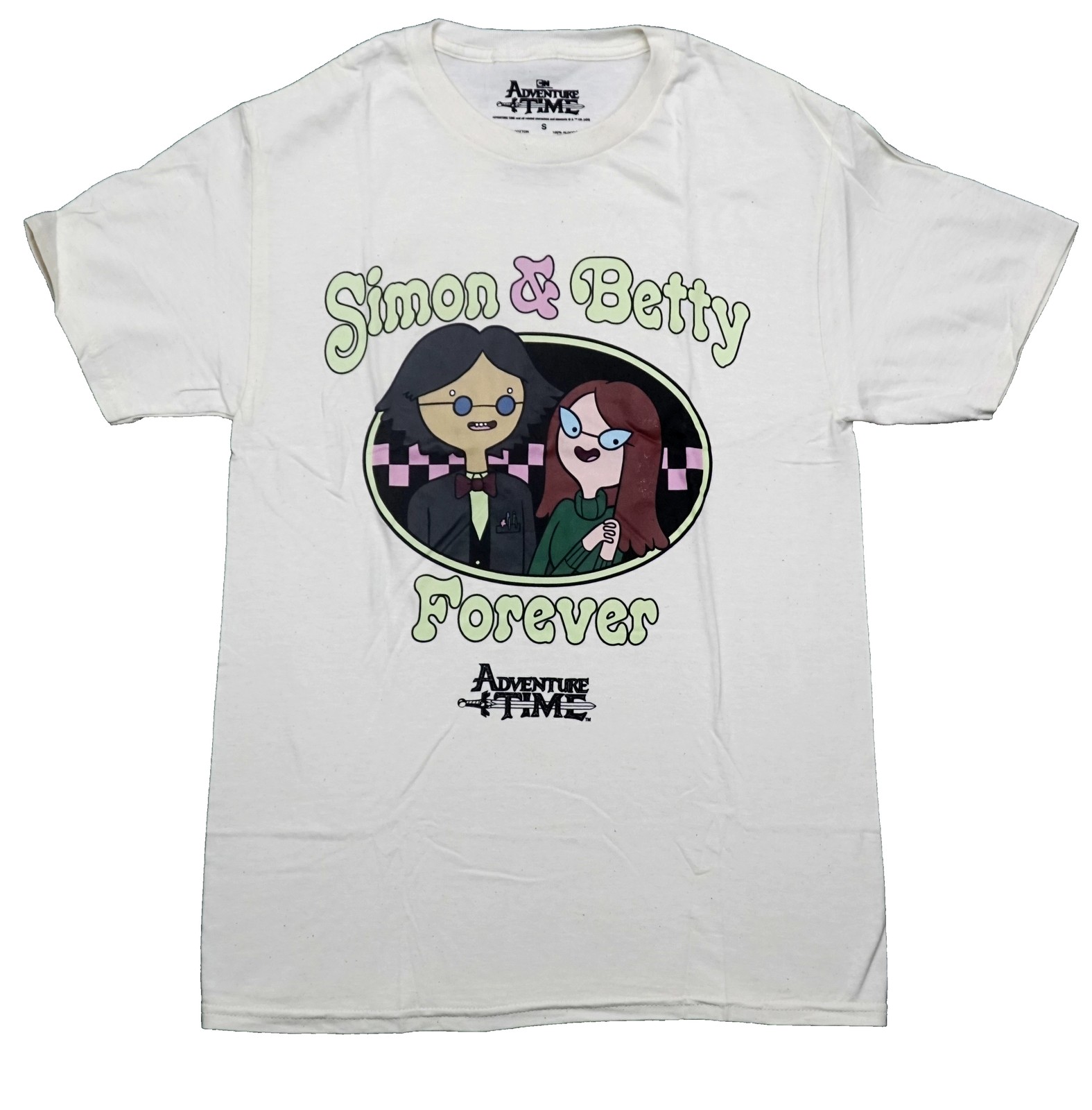 Adventure Time New Adult T-Shirt – Simon & Betty Forever Circle