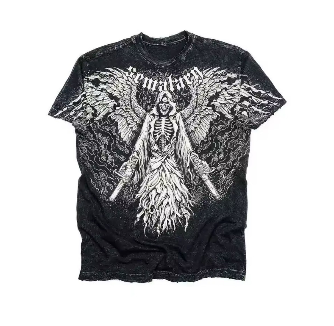 Affliction x Haunted Sematary Massacre Shirt Size X-Large Y2K Goth Grunge