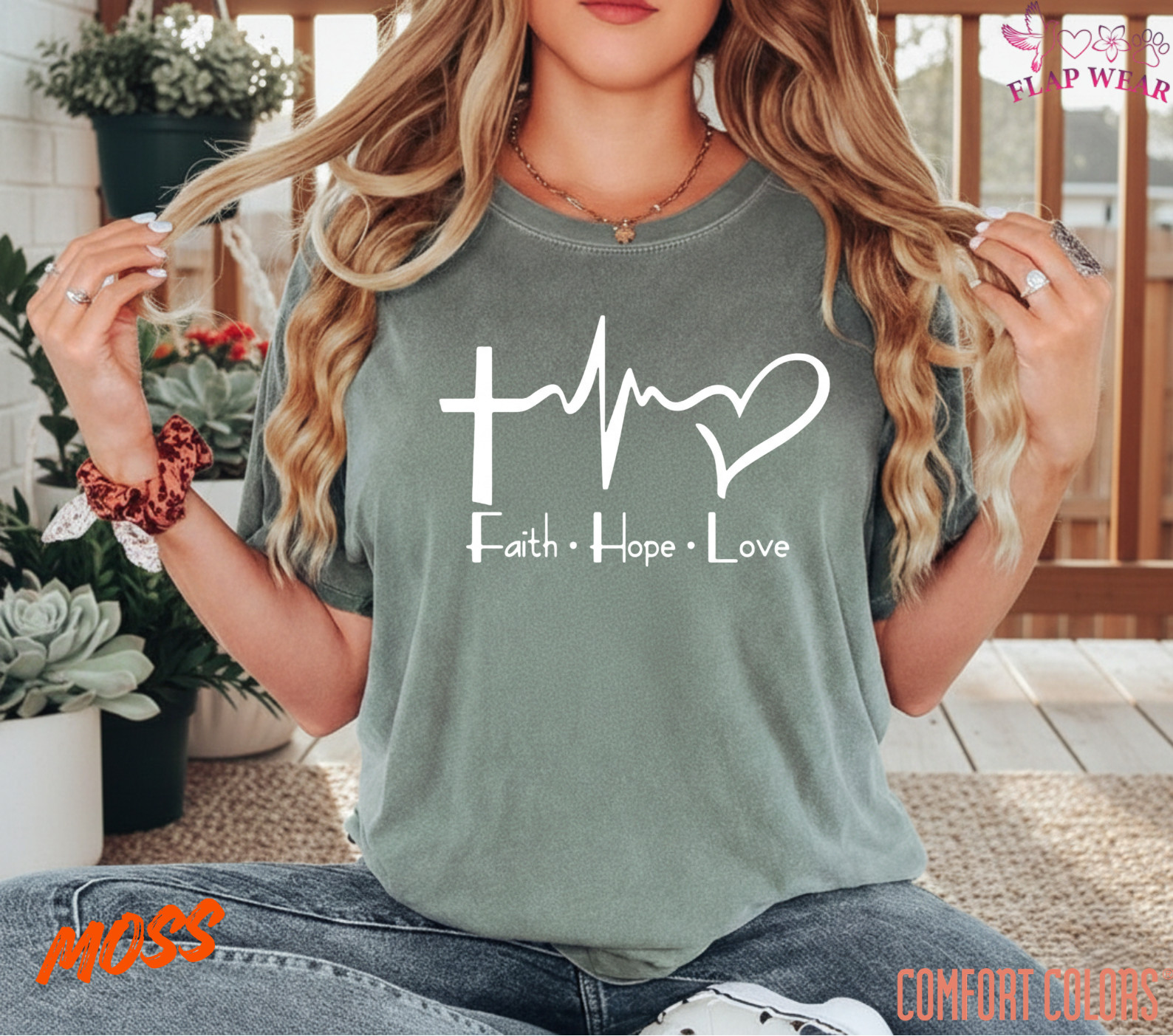 Unisex Faith Hope Love T-Shirt, Men T shirt,Women T shirt Gift Religion Top