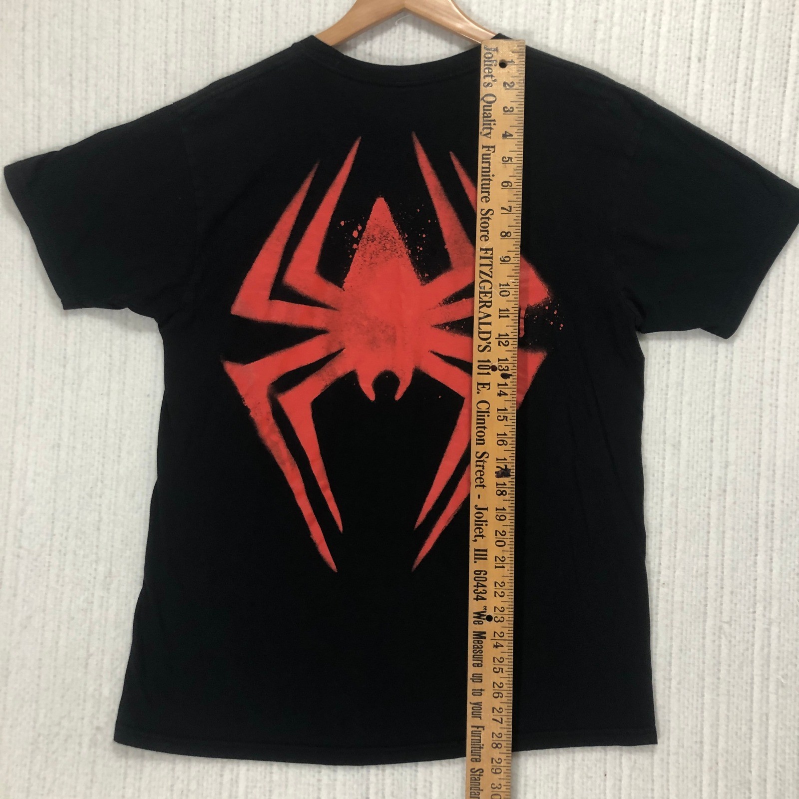 Spider-Man Across the Spider-Verse Miles Morales Graphic T-Shirt Black Large