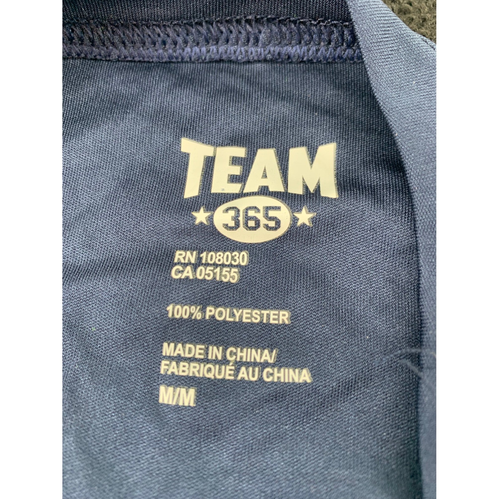 TEAM 365 Mens Sport Dark Navy Short Sleeve T Shirt Size M TT11