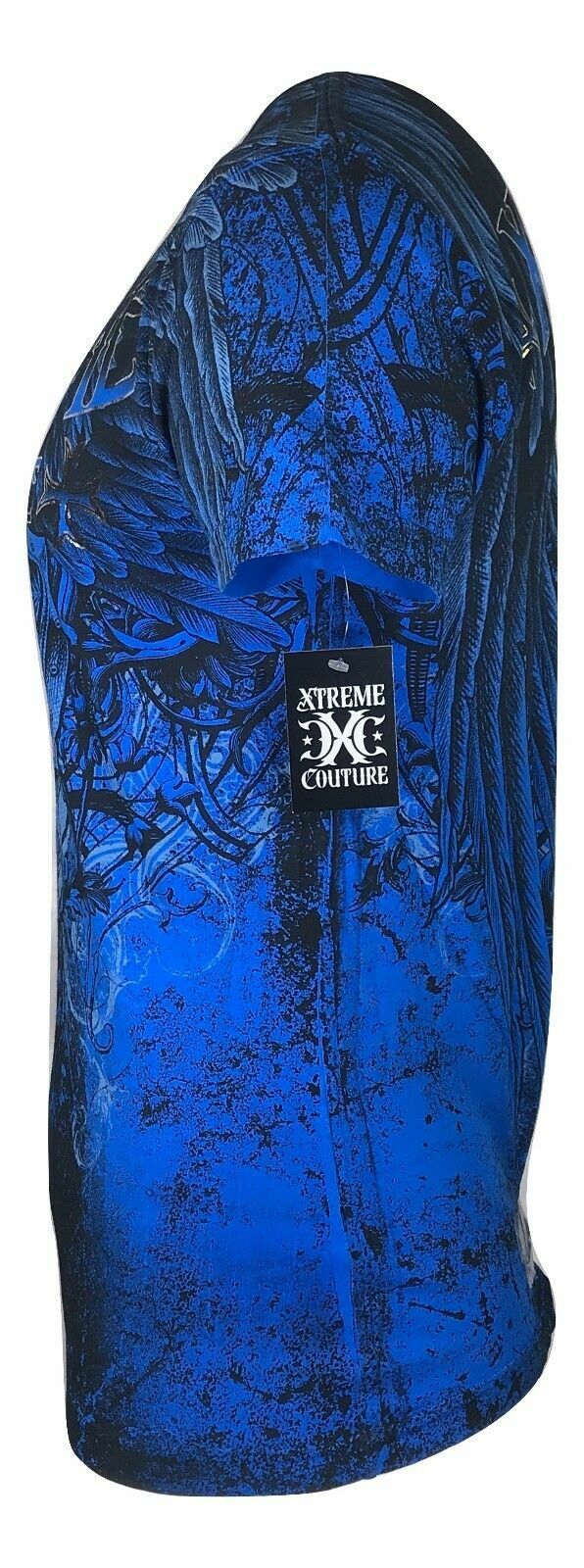 Xtreme Couture Affliction Men’s T-Shirt COBU SMITHSONIAN Blue Tattoo Biker S-5XL