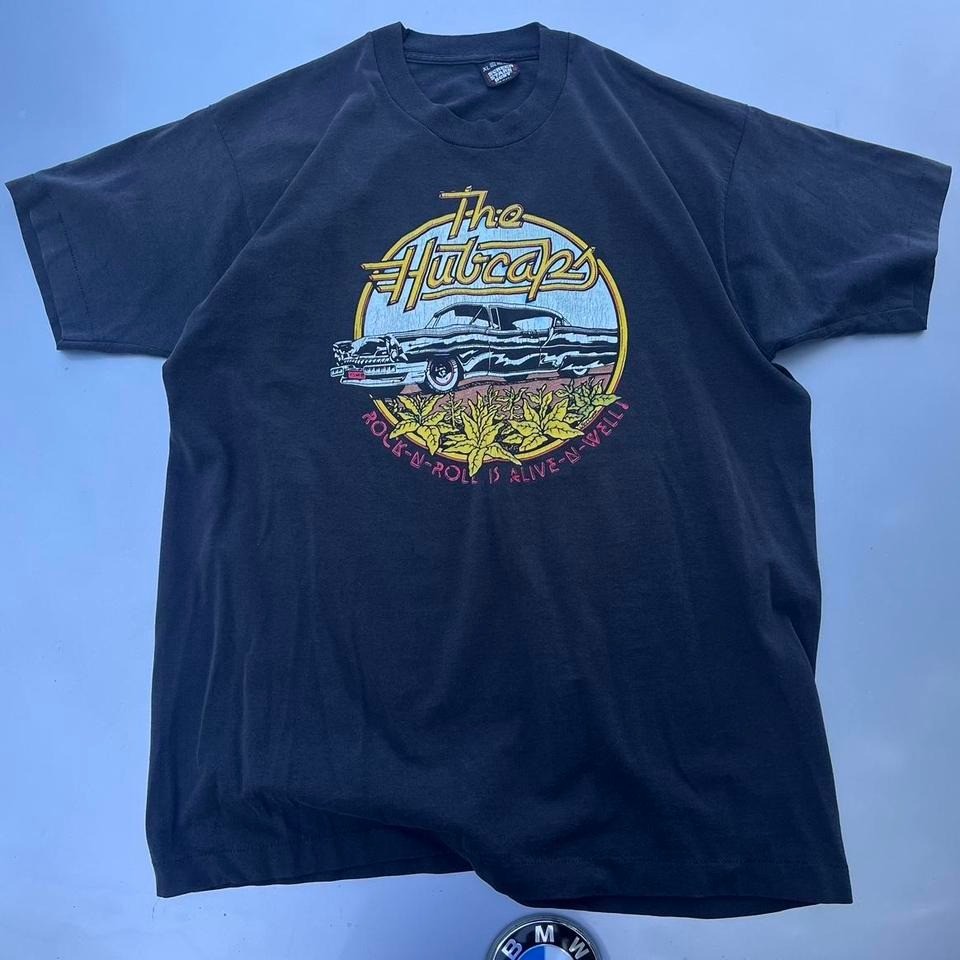80s 90s rock band Tshirt The Hubcaps single stitch faded