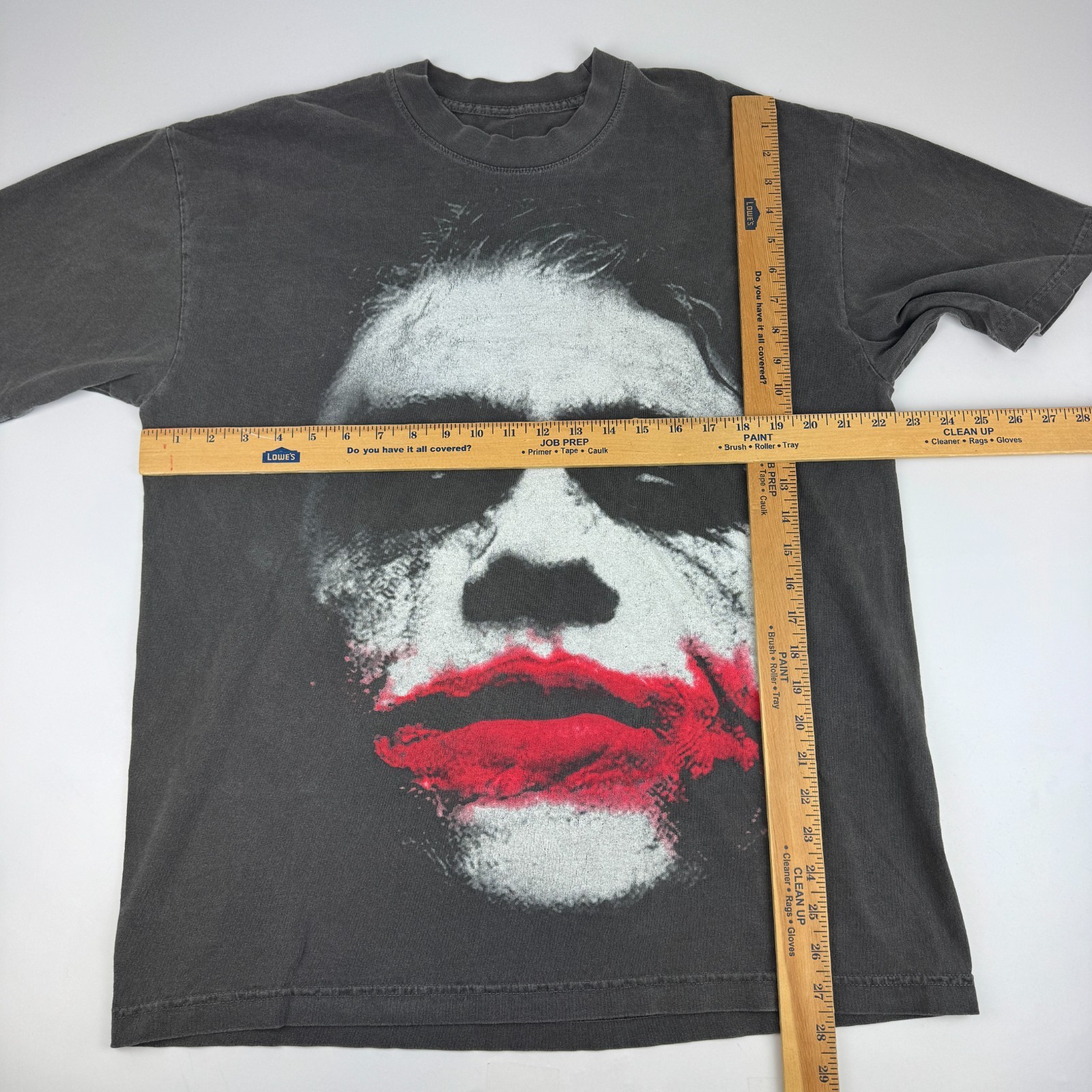Ashtro Tees Mens Size L The Joker The Dark Knight All Over Print AOP Black *Read
