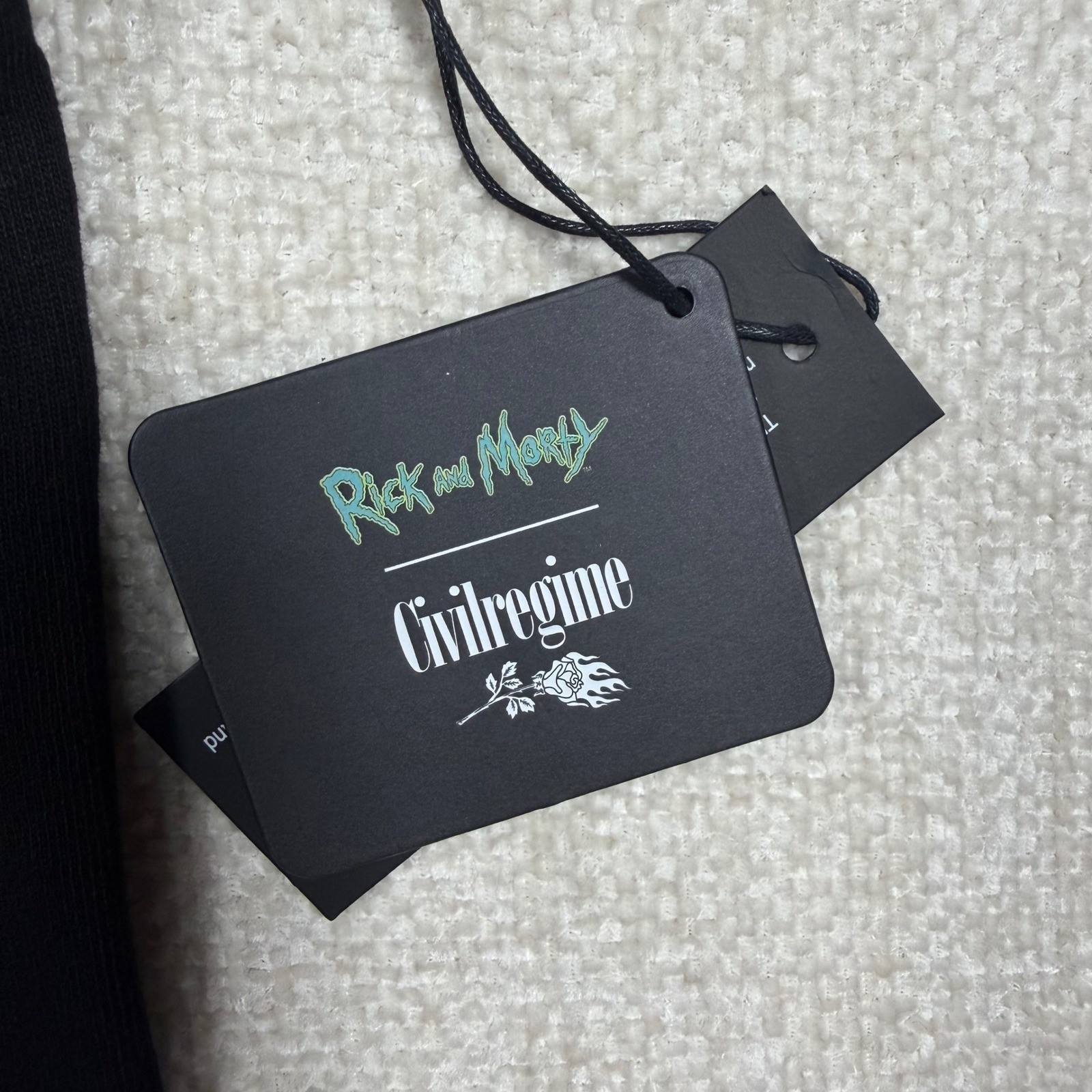 Civil Regime x Rick & Morty Future Misfit Morty 199X Oversized Tee Black Mens M