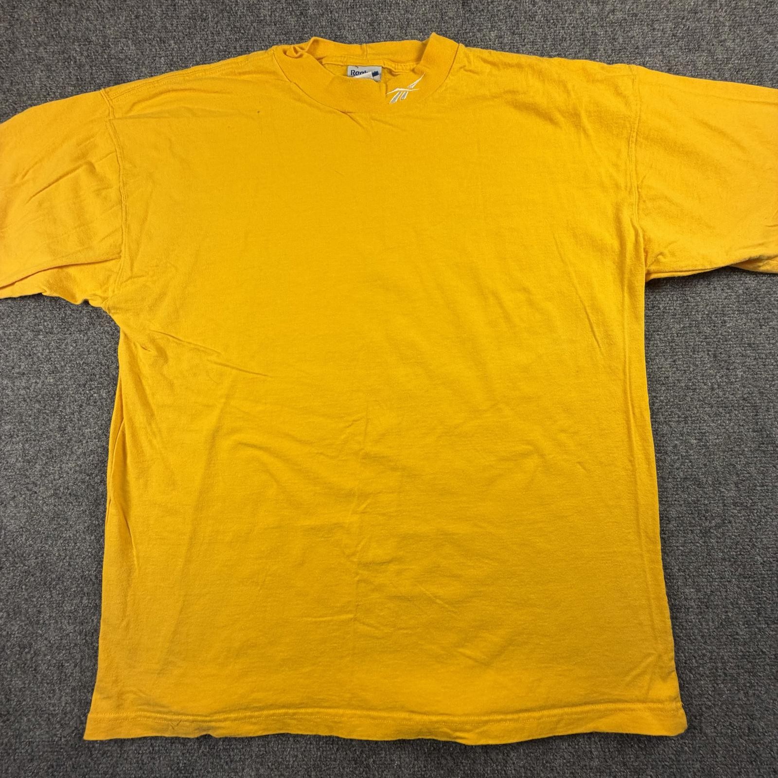 Reebok Men’s Long Sleeve Activewear Shirt Yellow Size Large #1007