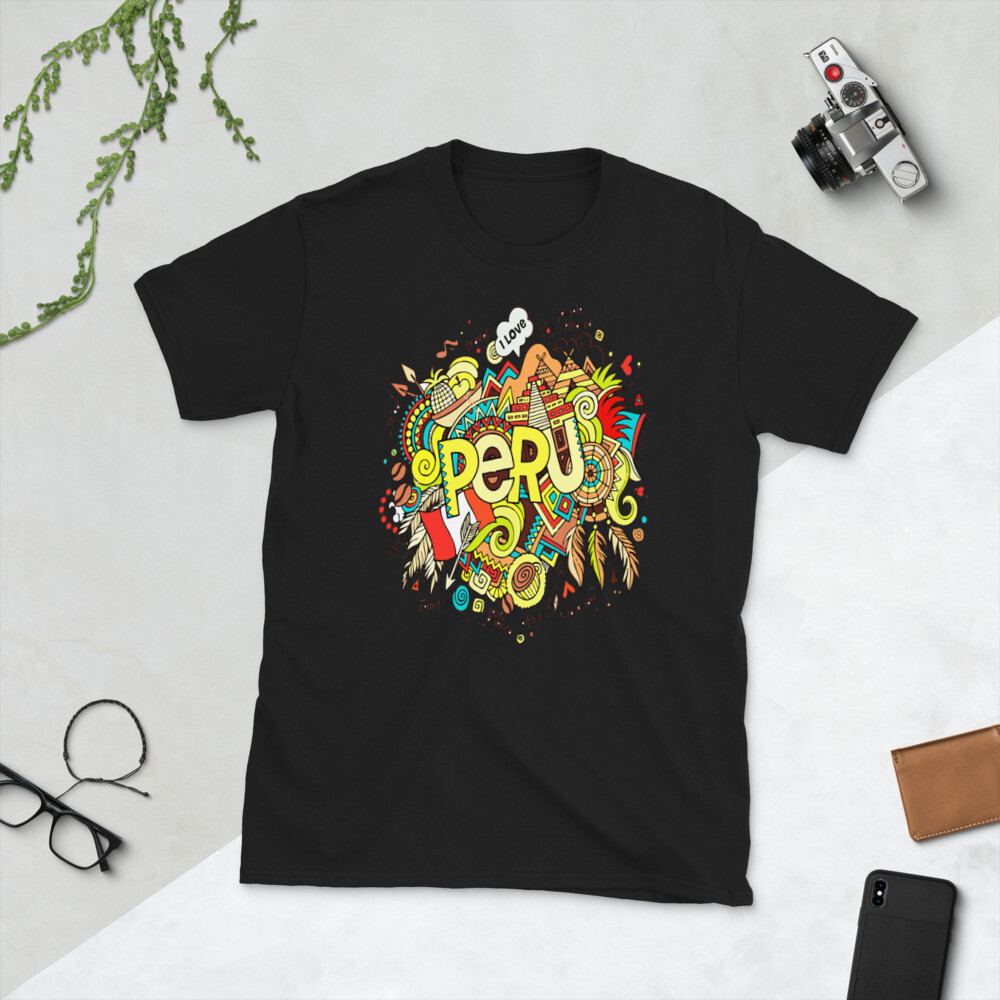 PERU HERMOSO MOSAICO PROUD TO BE PERUVIAN Short-Sleeve Unisex T-Shirt