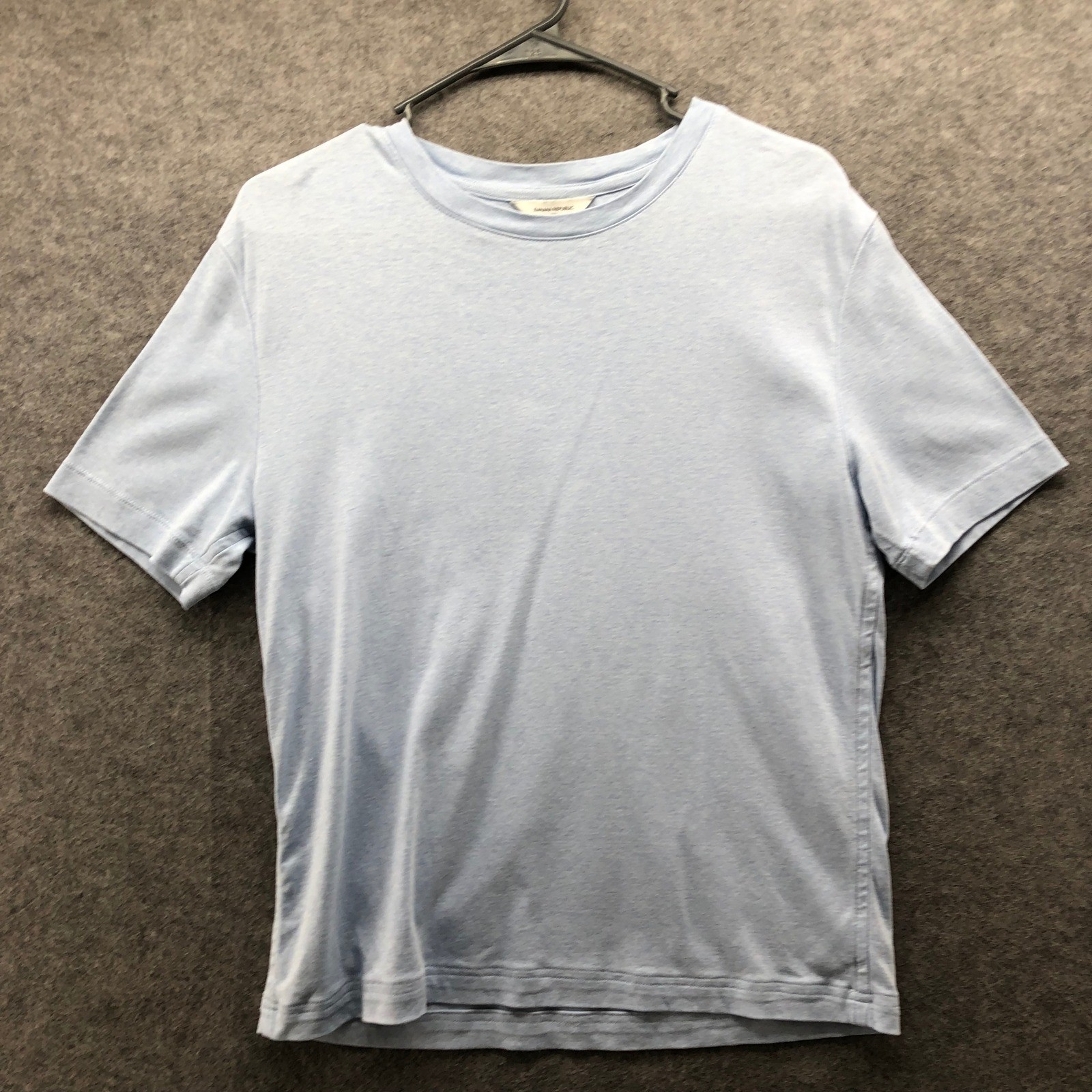 Banana Republic Luxe Touch T-Shirt Mens Small Light Blue Short Sleeve Crewneck