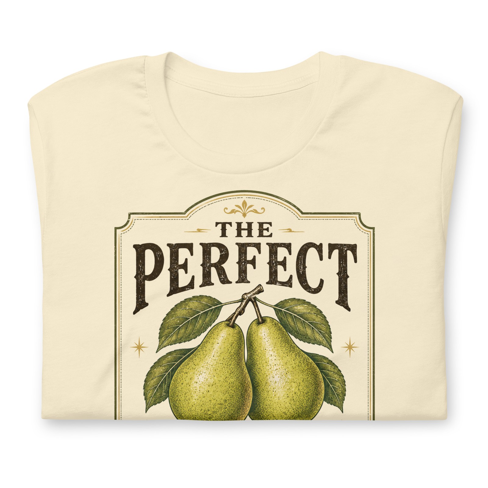 The Perfect Pear T-Shirt Retro Fruit Crate Label Romantic Cottagecore Tee XS-4X