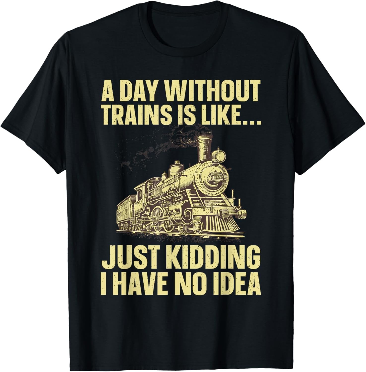 Best Train Art For Men Women Railroad Steam Train Lovers T-Shirt