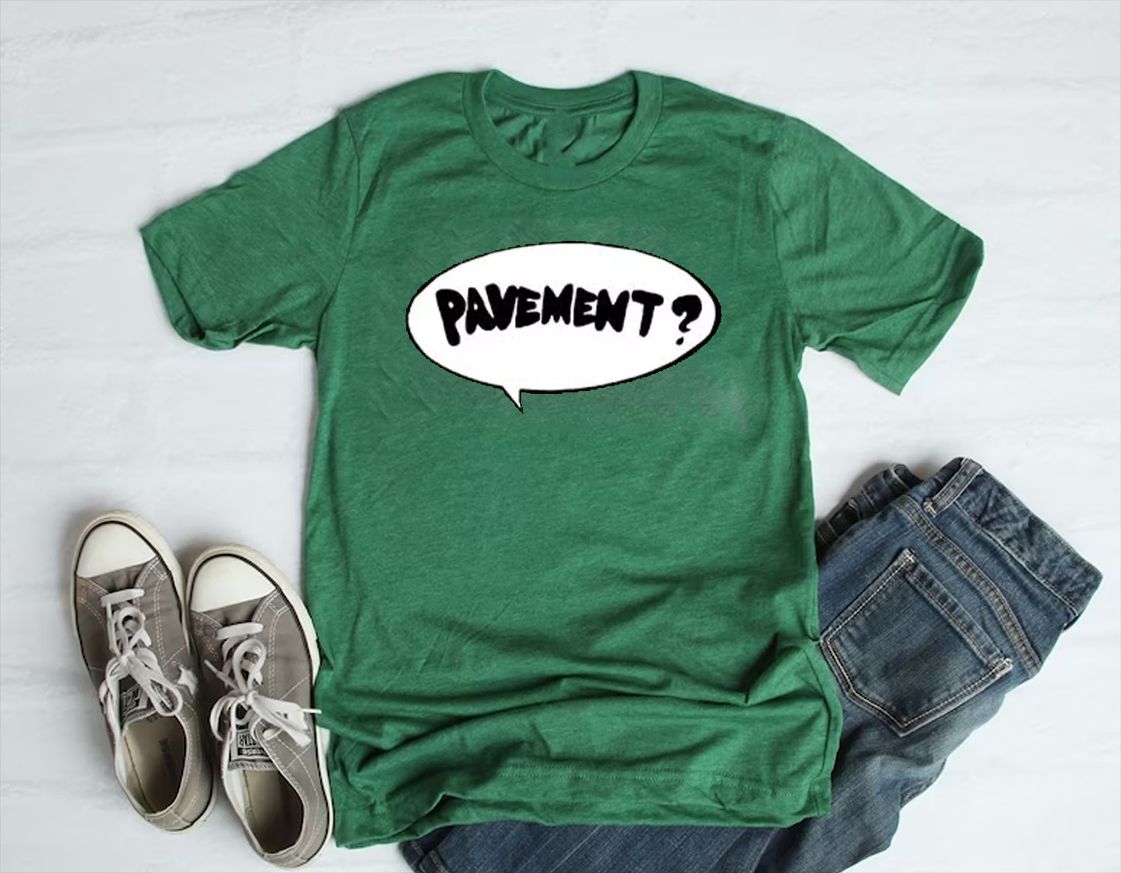 90s Pavement Band Logo Classic Green All Size Unisex T-Shirt II109