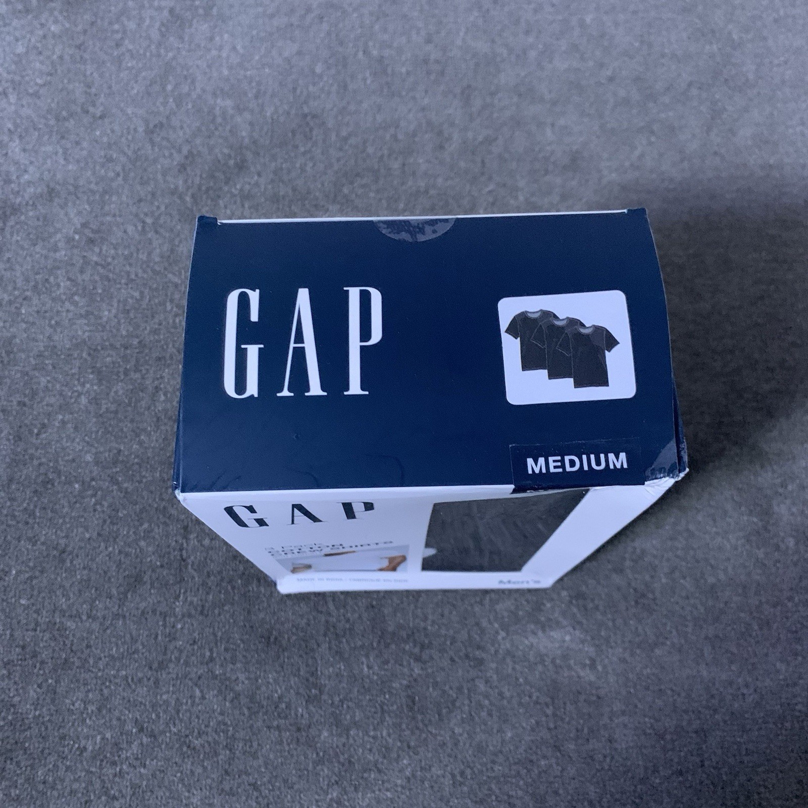 Gap Men’s 3-Pack Undershirts Medium M Cotton Crew Neck Classic-Fit Black T-Shirt