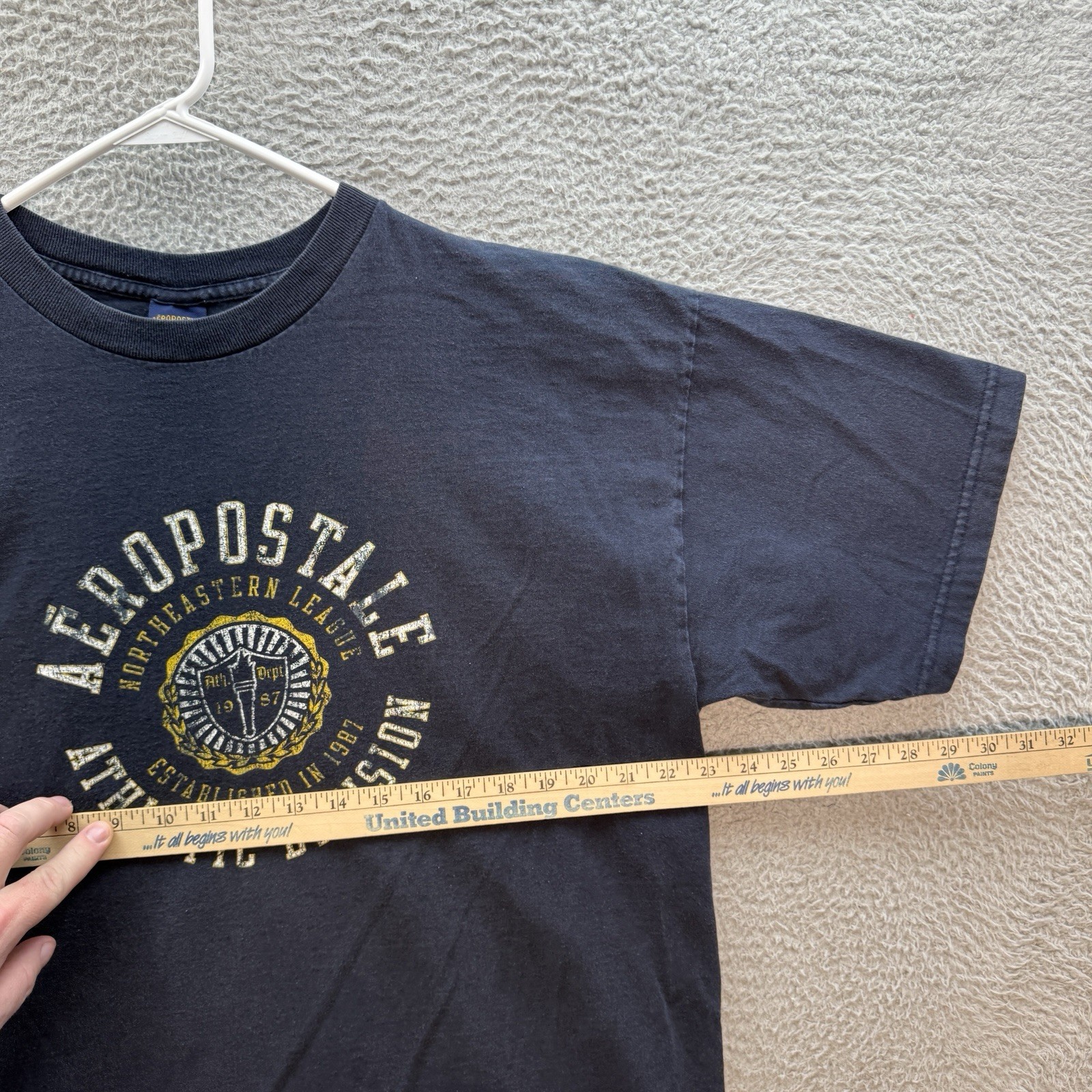 Vintage Aeropostale Shirt Adult XL Blue Streetwear Skater Grunge 1990s Y2K Mens