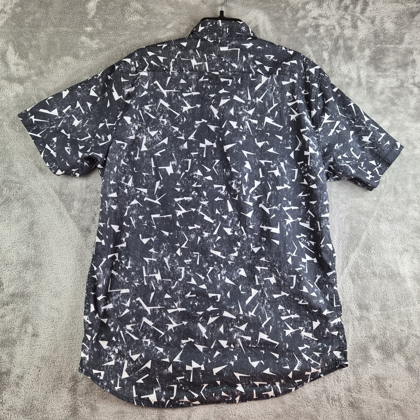 Billabong Garage Collection Shirt XL Black White Abstract Surf Skate Streetwear