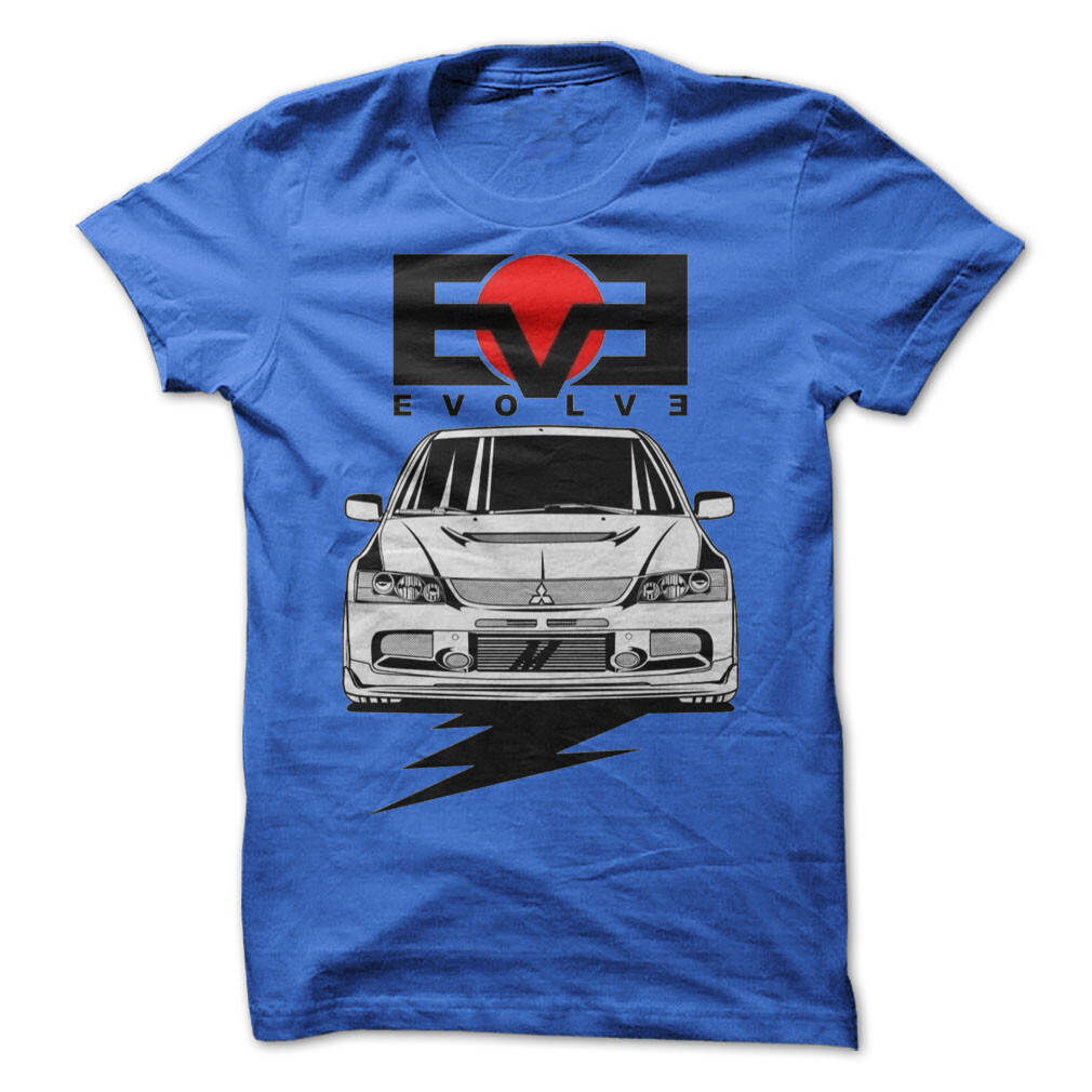 Mitsubishi Lancer Evolution Evo Graphic Tee T-shirt