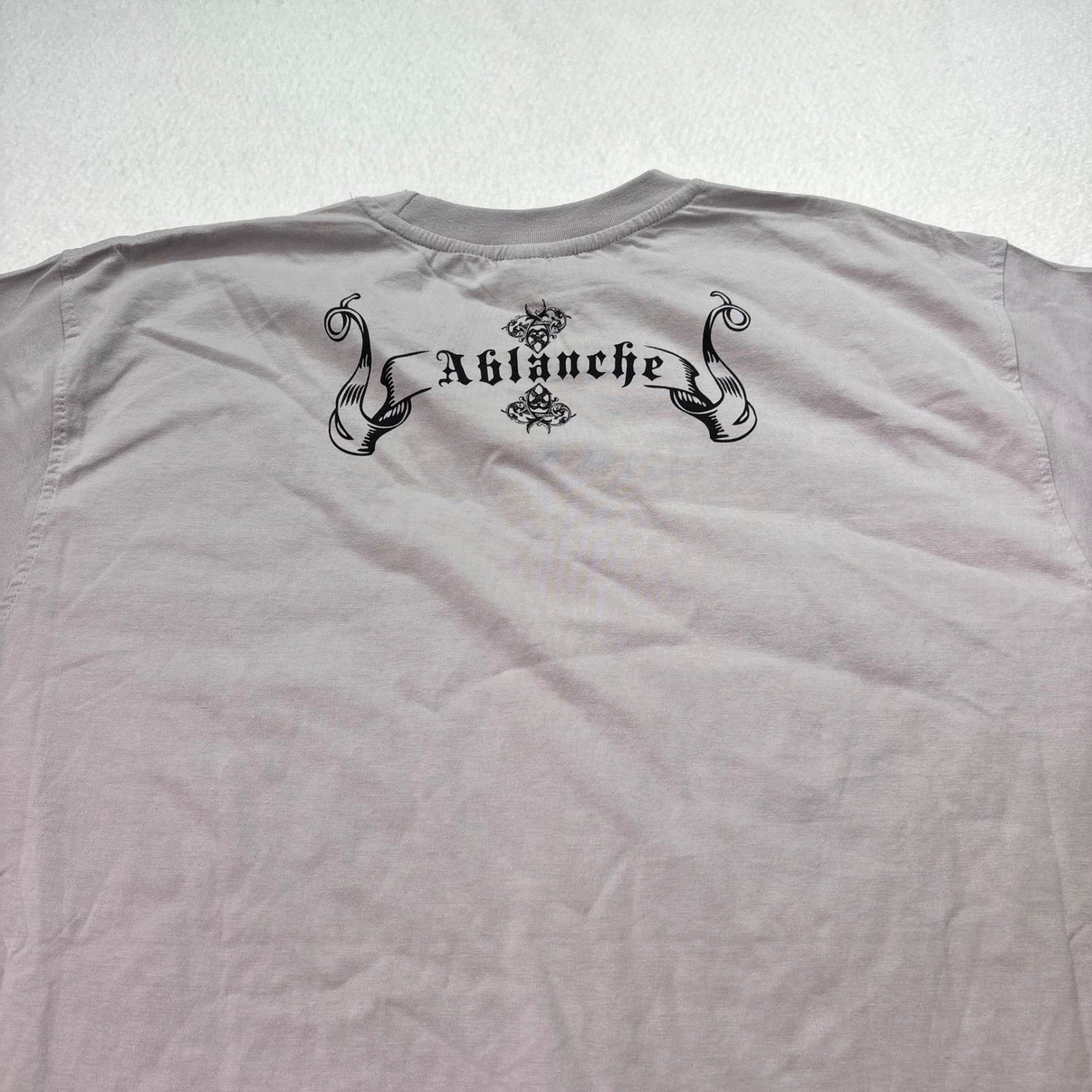 Aflanche Wing Graphic T-Shirt Mens 3XL Gray NWT Embroidered Y2K Streetwear