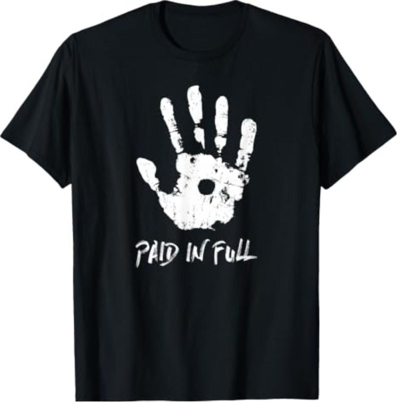 Jesus Hand Print, Paid in Full – Christian Faith T-Shirt