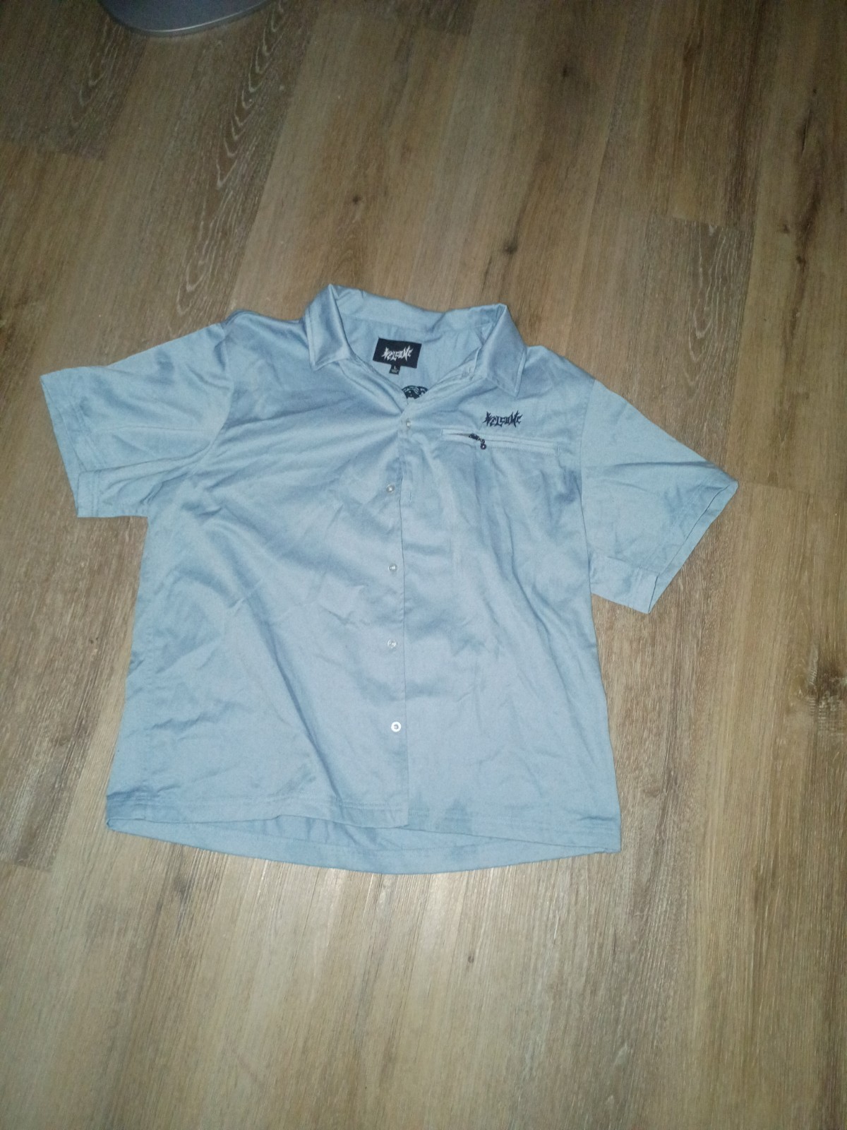 Y2k Welcome Shirt With Crazy Embroidery Great Condition