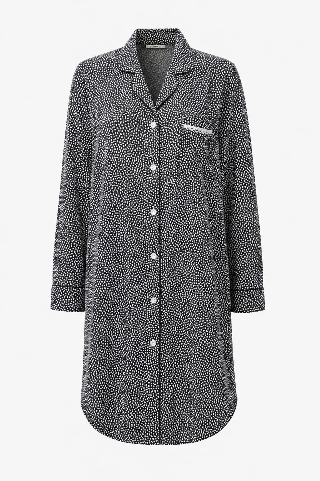 1990s Grunge Vintage Polka Dot Long Sleeve Shirt, Unisex Medium