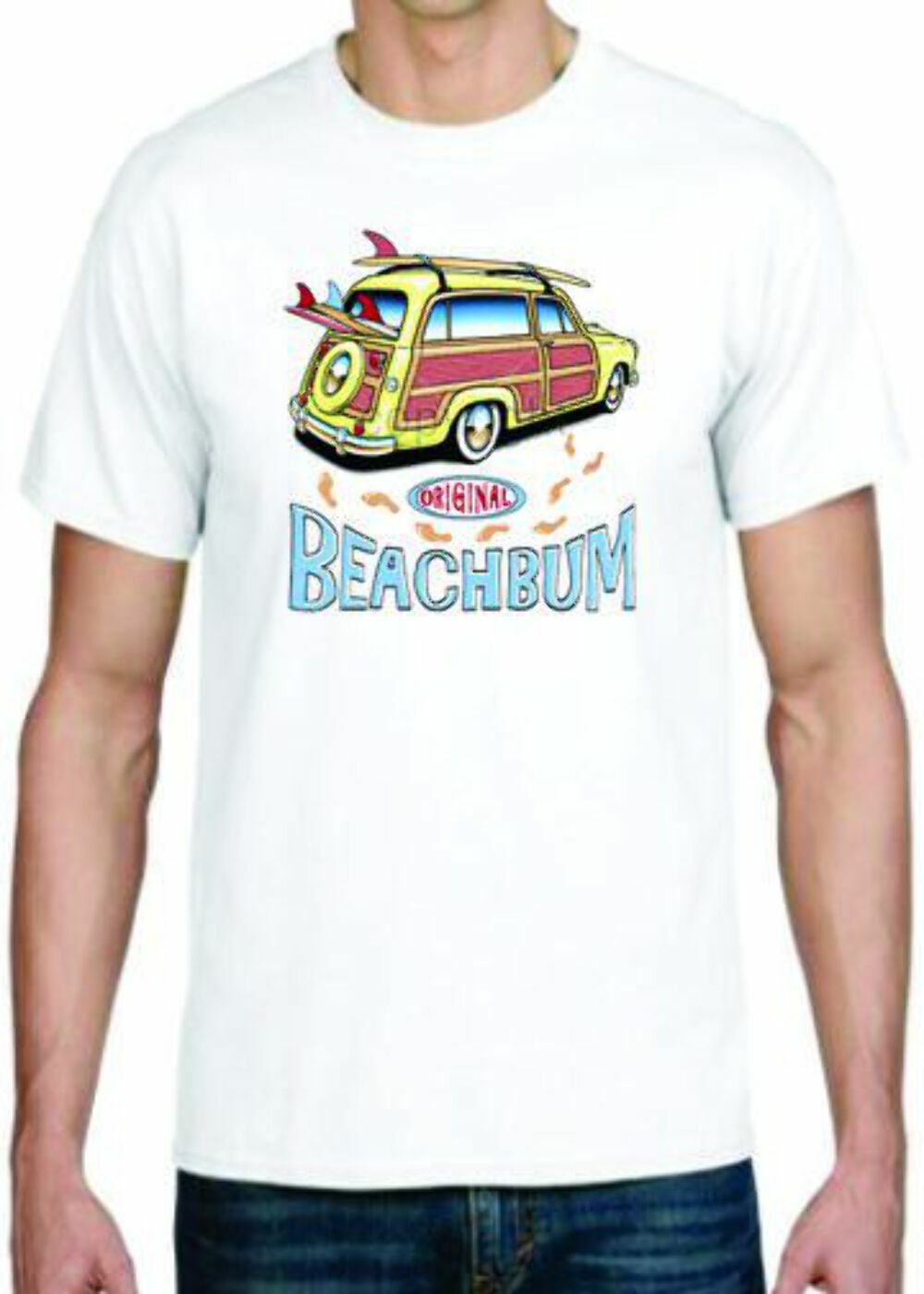 Adult DryBlend® T-Shirt – ( BEACHBUM- HOT ROD / WOODIE)
